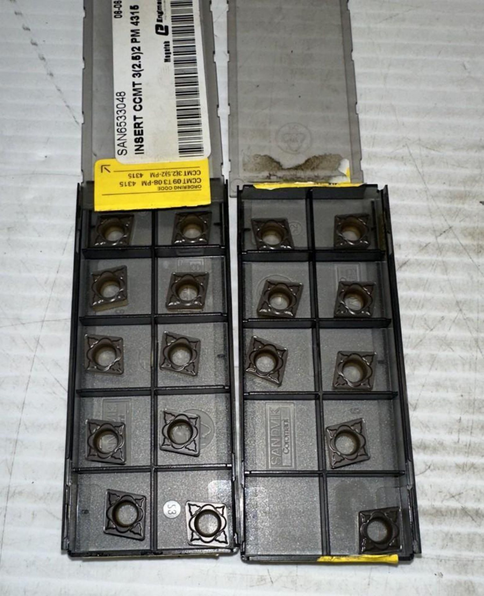 Lot of Sandvik #CCMT 09 T3 08-PM Carbide Inserts