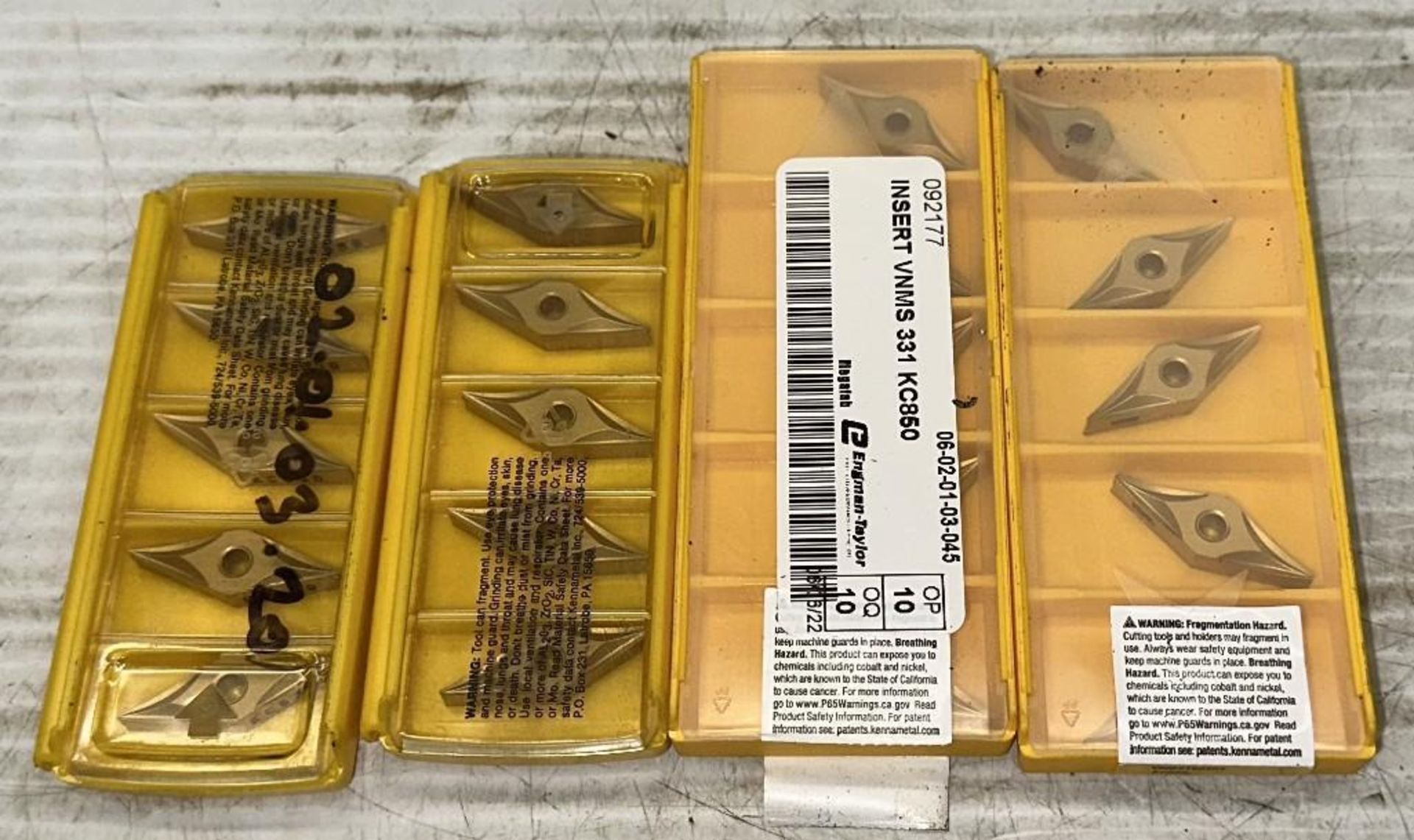 Lot of Kennametal #VNMS160404 Carbide Inserts - Image 2 of 3