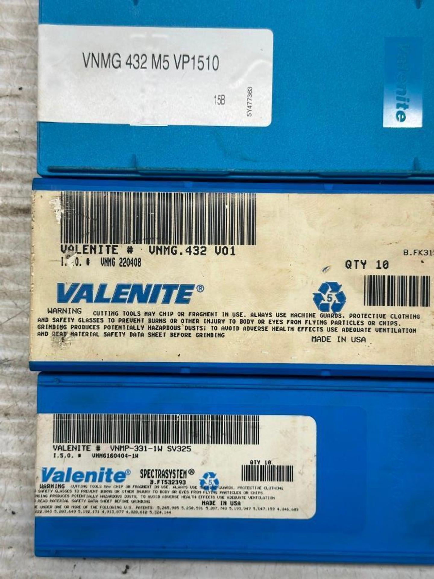 Lot of Misc. Valenite Carbide Inserts - Image 4 of 4