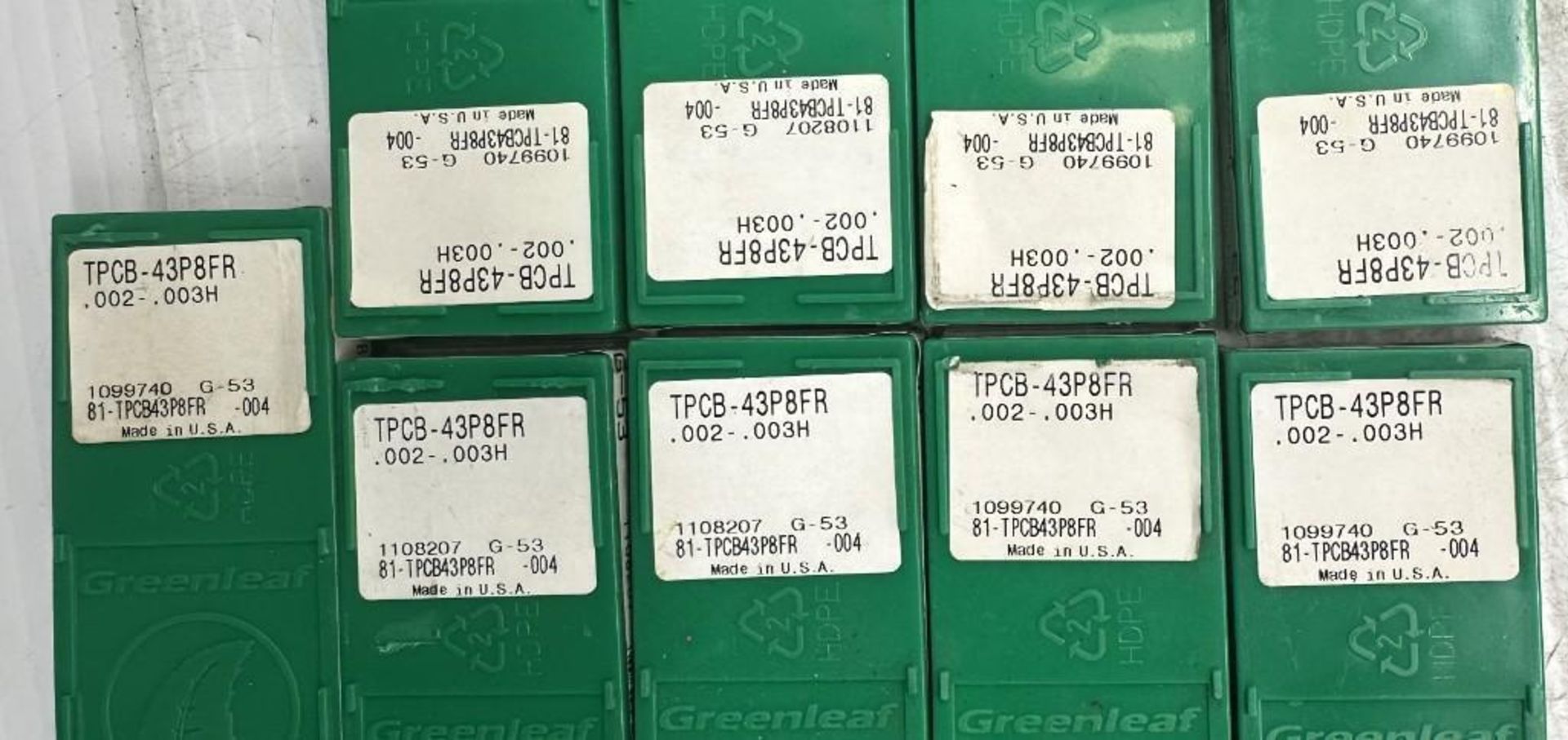 Lot of Greenleaf #TPCB-43P8FR Carbide Inserts - Image 4 of 4