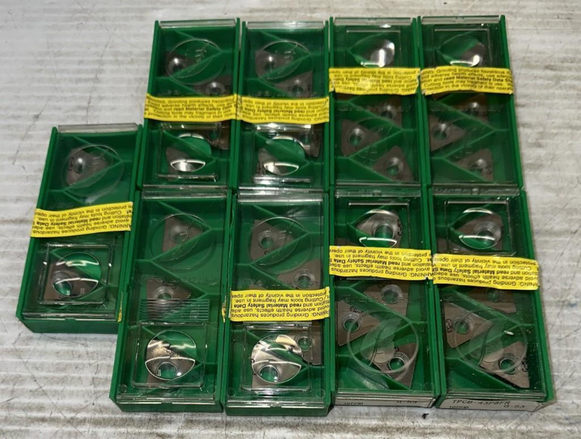 Lot of Greenleaf #TPCB-43P8FR Carbide Inserts