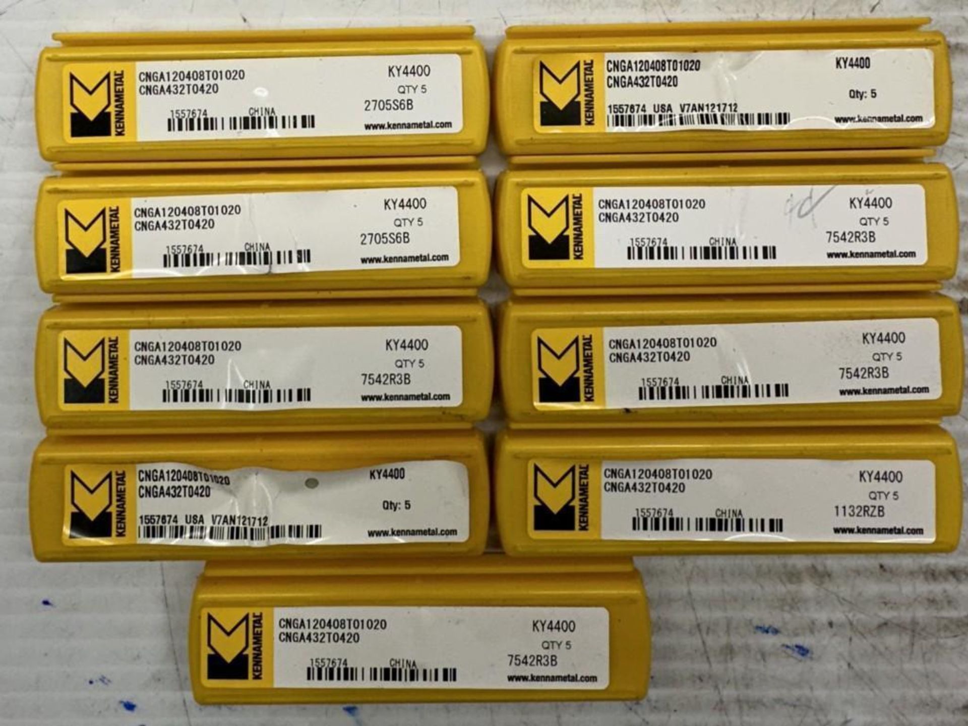 Lot of Kennametal #CNGA120408T01020/KY4400 Carbide Inserts - Image 3 of 3