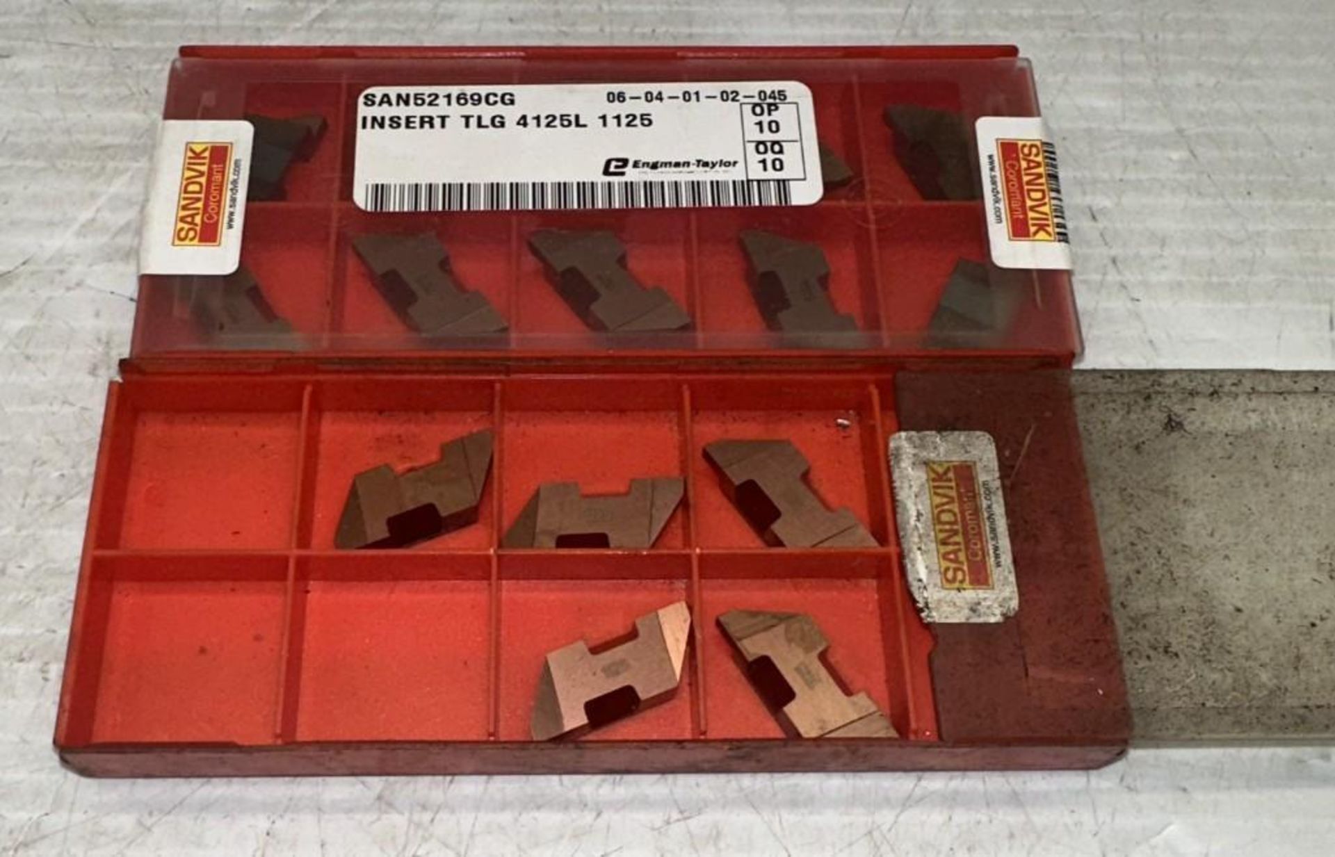 Lot of Sandvik #TLG-4125L Carbide Inserts - Image 2 of 4