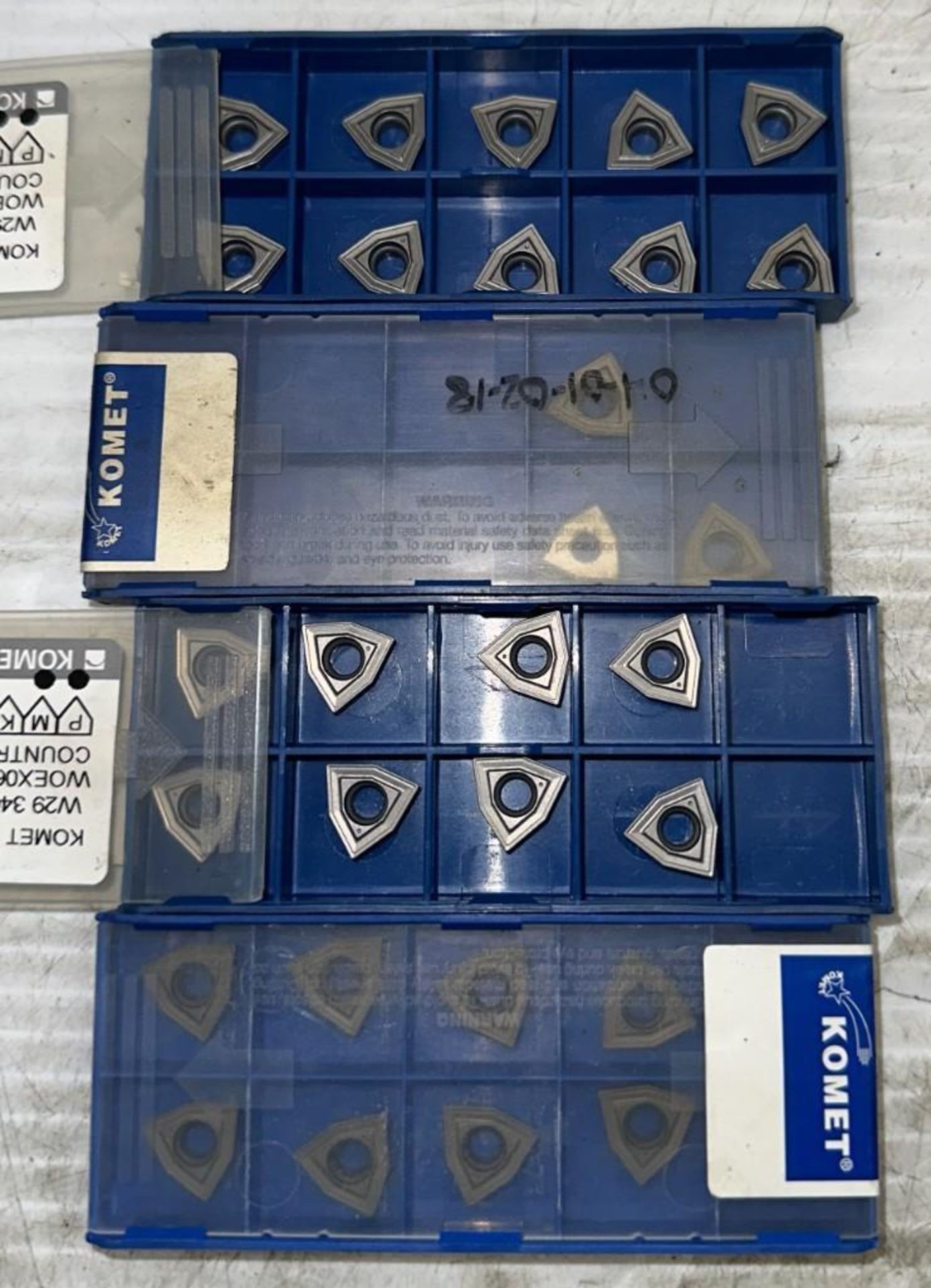 Lot of Komet #W29 34010.0403 Carbide Inserts - Image 2 of 4