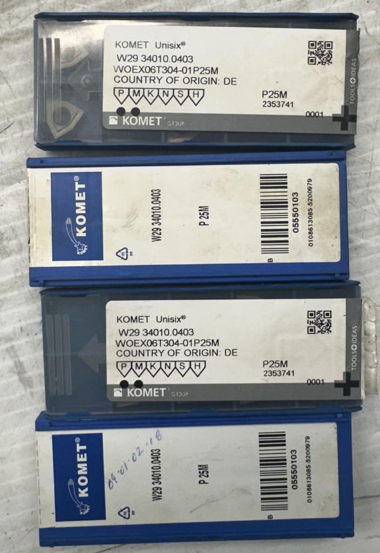 Lot of Komet #W29 34010.0403 Carbide Inserts - Image 4 of 4