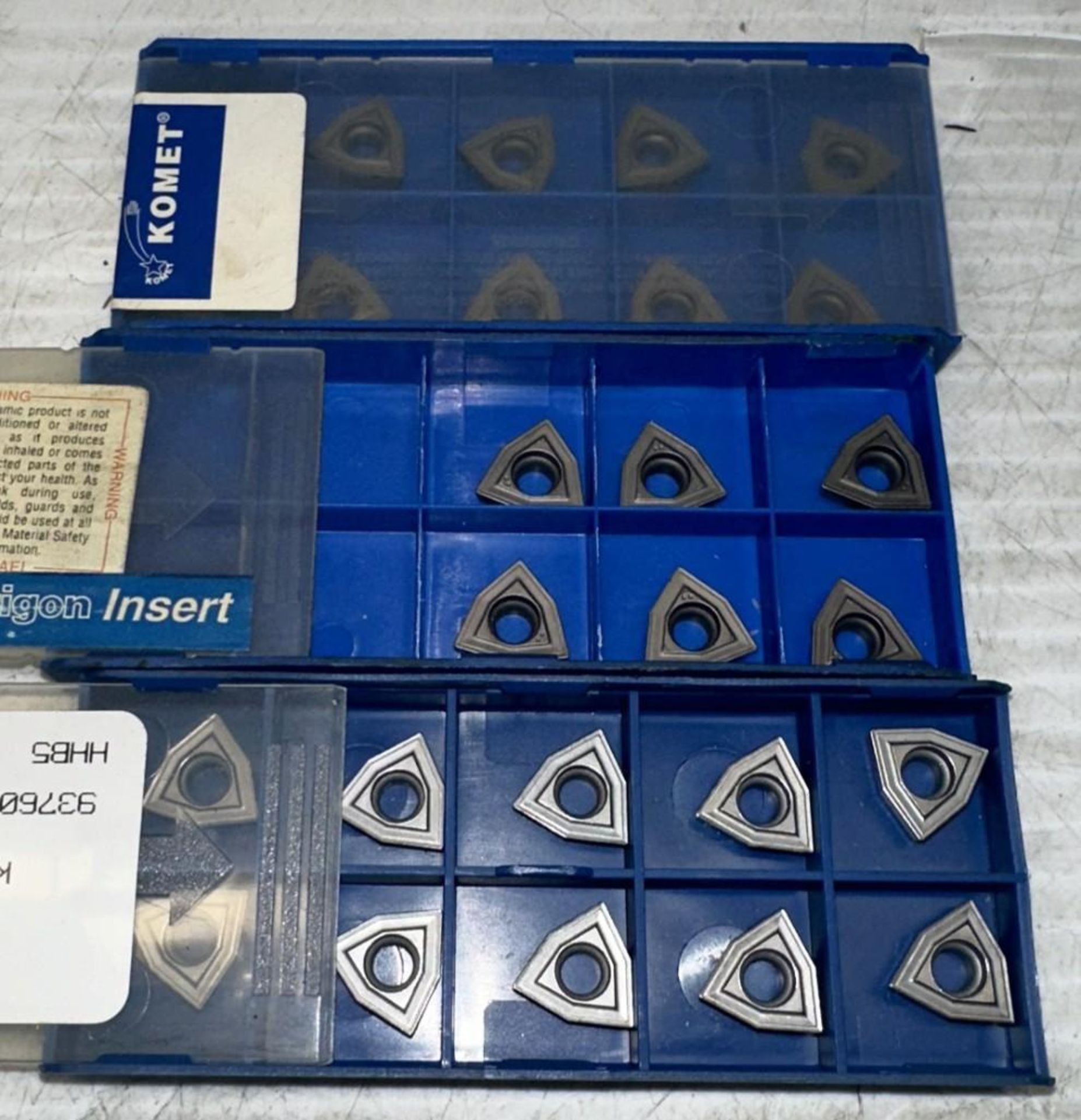 Lot of Komet #W29 34010.0403 Carbide Inserts - Image 2 of 4