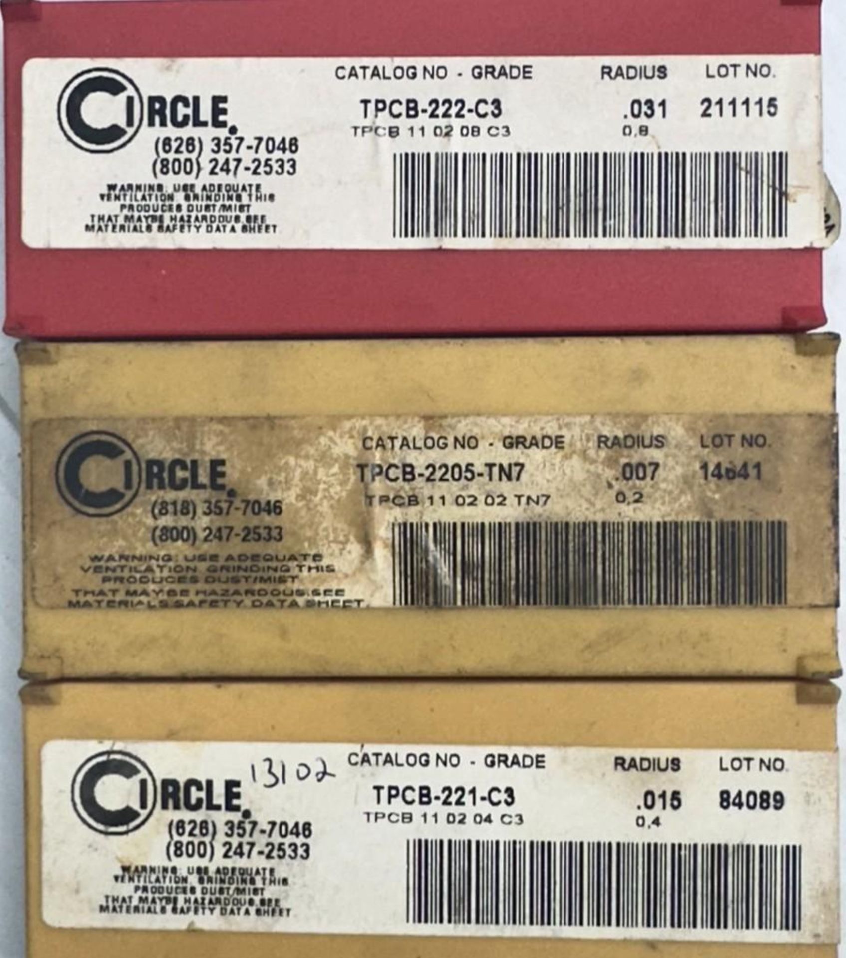 Lot of Misc. Circle Carbide Inserts - Image 3 of 3