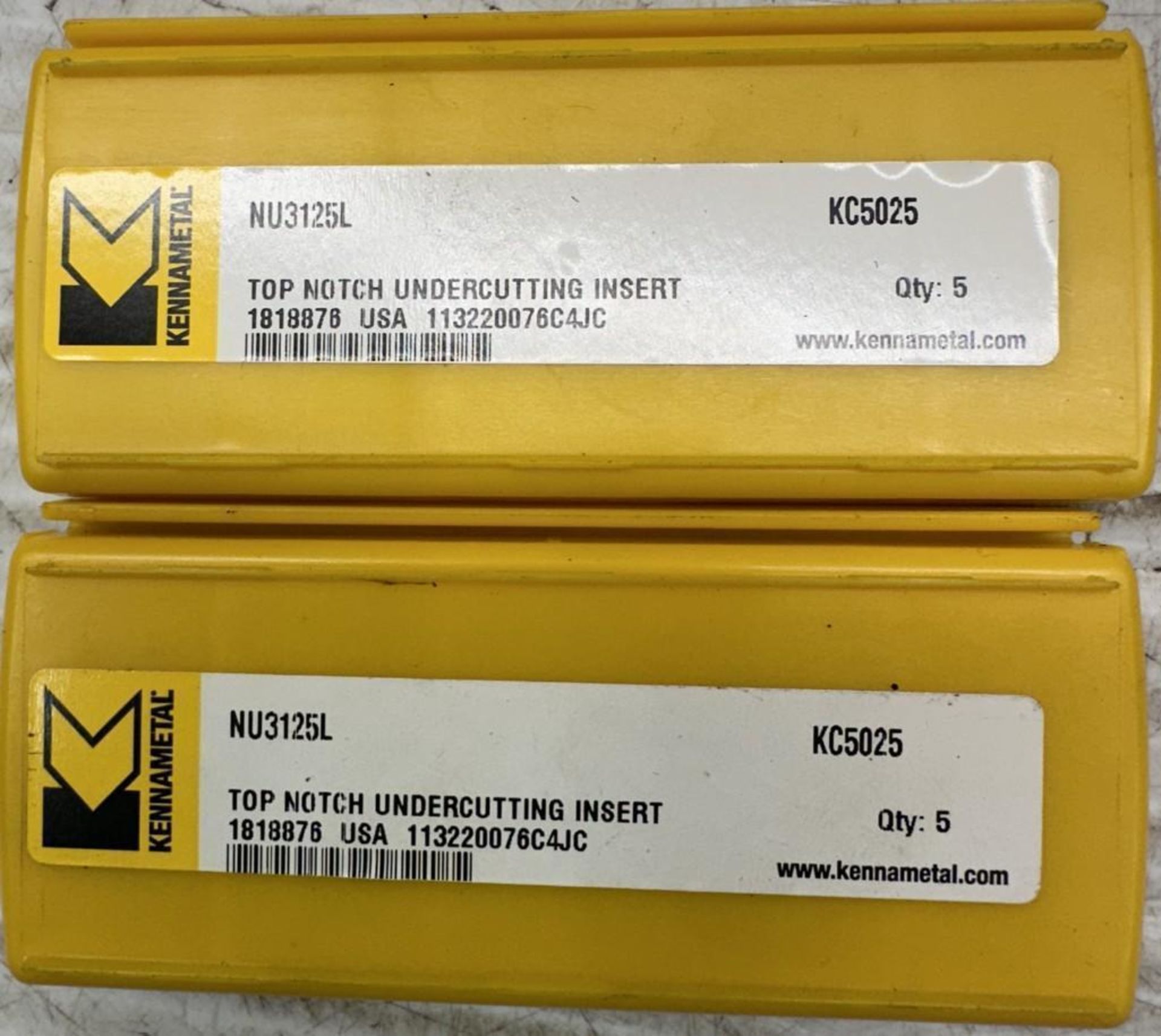 Lot of Kennametal #NU3125L Carbide Inserts - Image 3 of 3