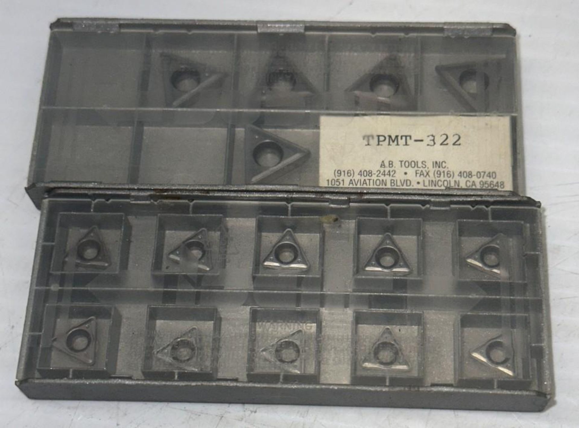 Lot of Misc. A.B. Tools Carbide Inserts - Image 2 of 3