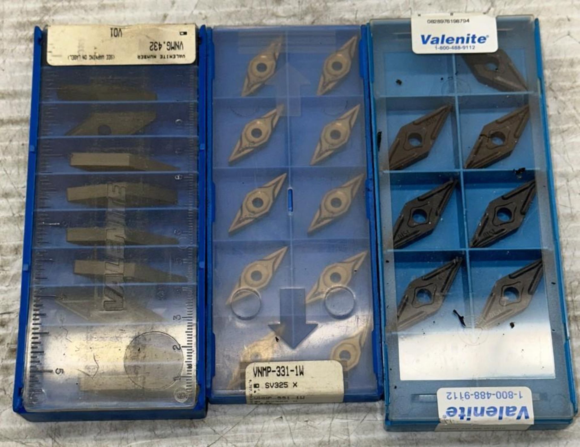 Lot of Misc. Valenite Carbide Inserts