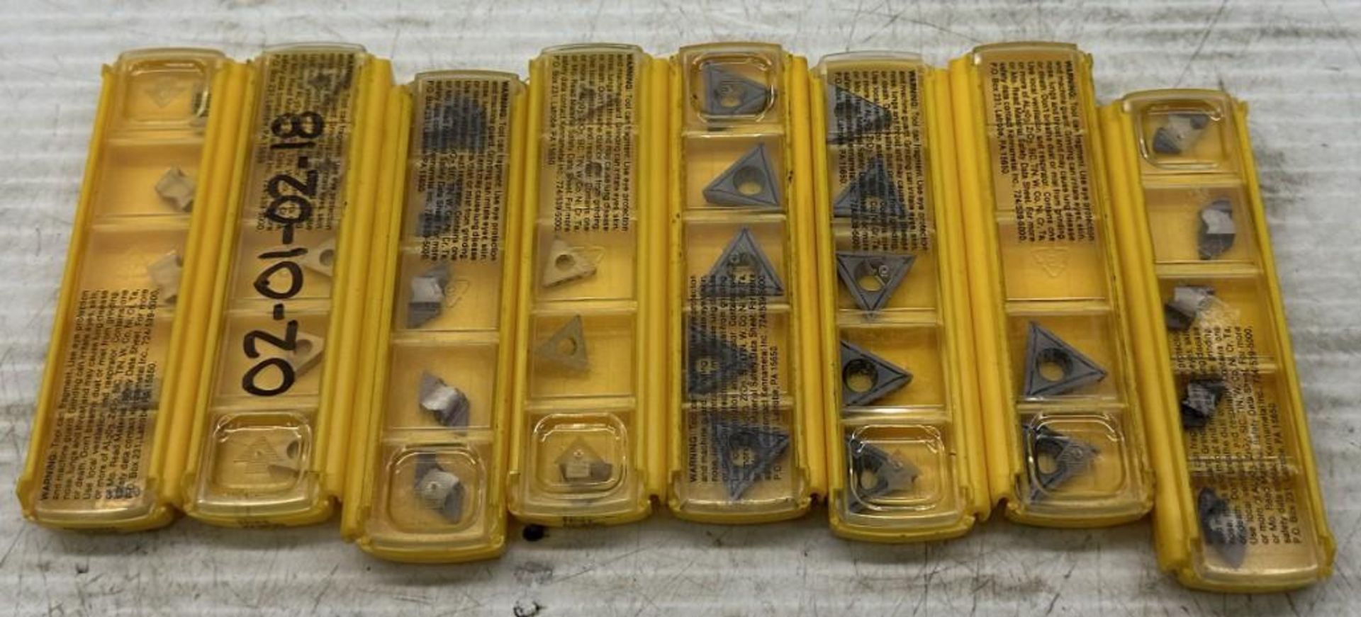 Lot of Misc. Kennametal Carbide Inserts