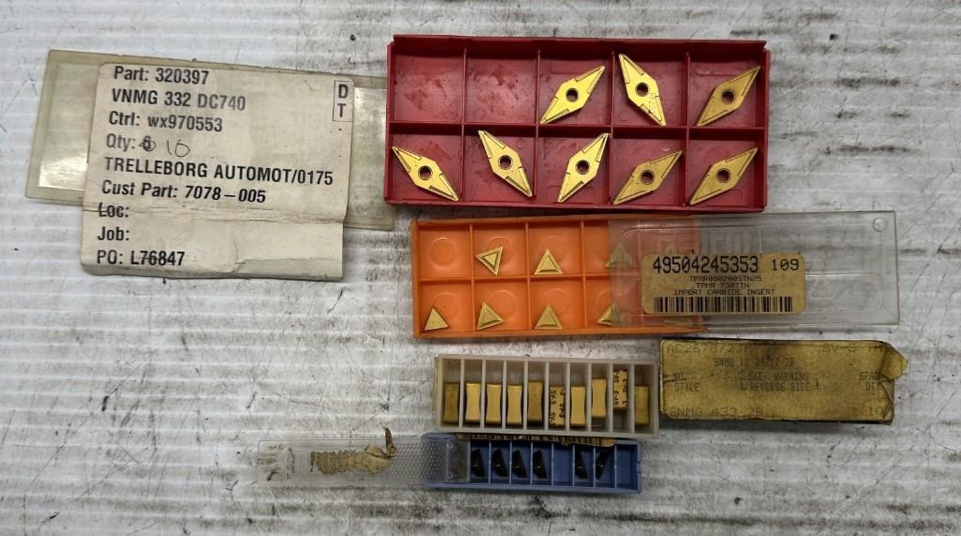 Lot of Misc. Carbide Inserts