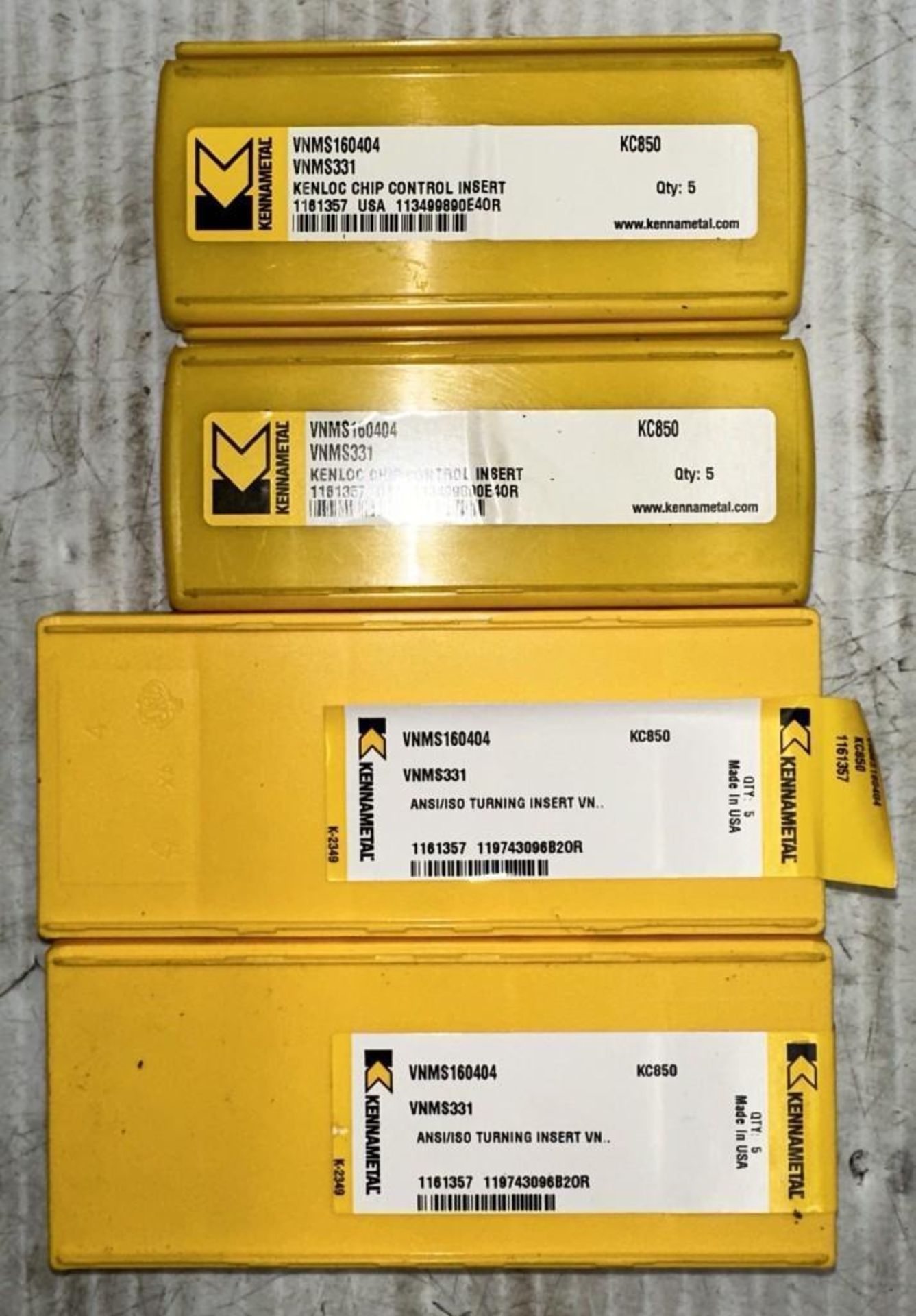 Lot of Kennametal #VNMS160404 Carbide Inserts - Image 3 of 3