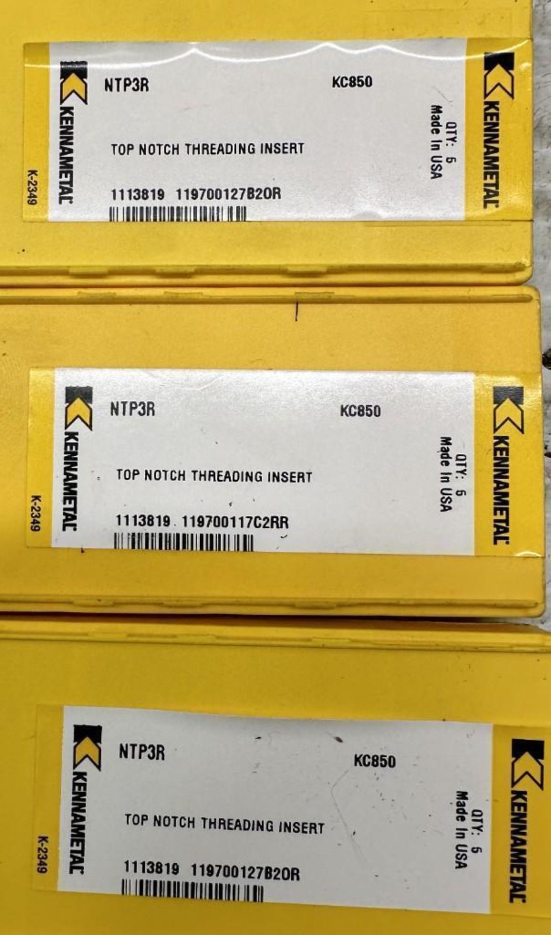 Lot of Kennametal #NTP3R Carbide Inserts - Image 3 of 3