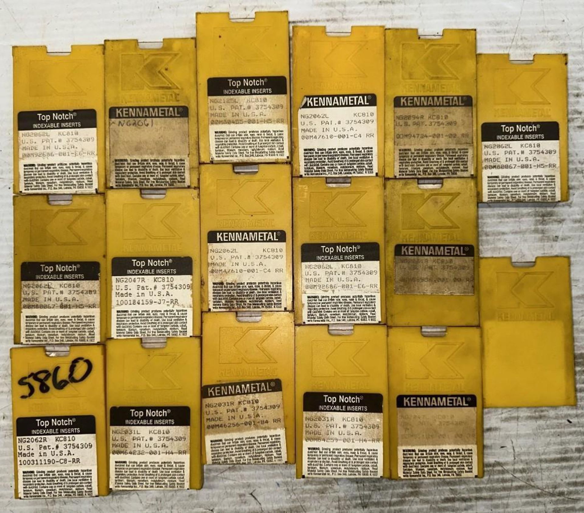 Lot of Misc. Kennametal Carbide Inserts - Image 5 of 8
