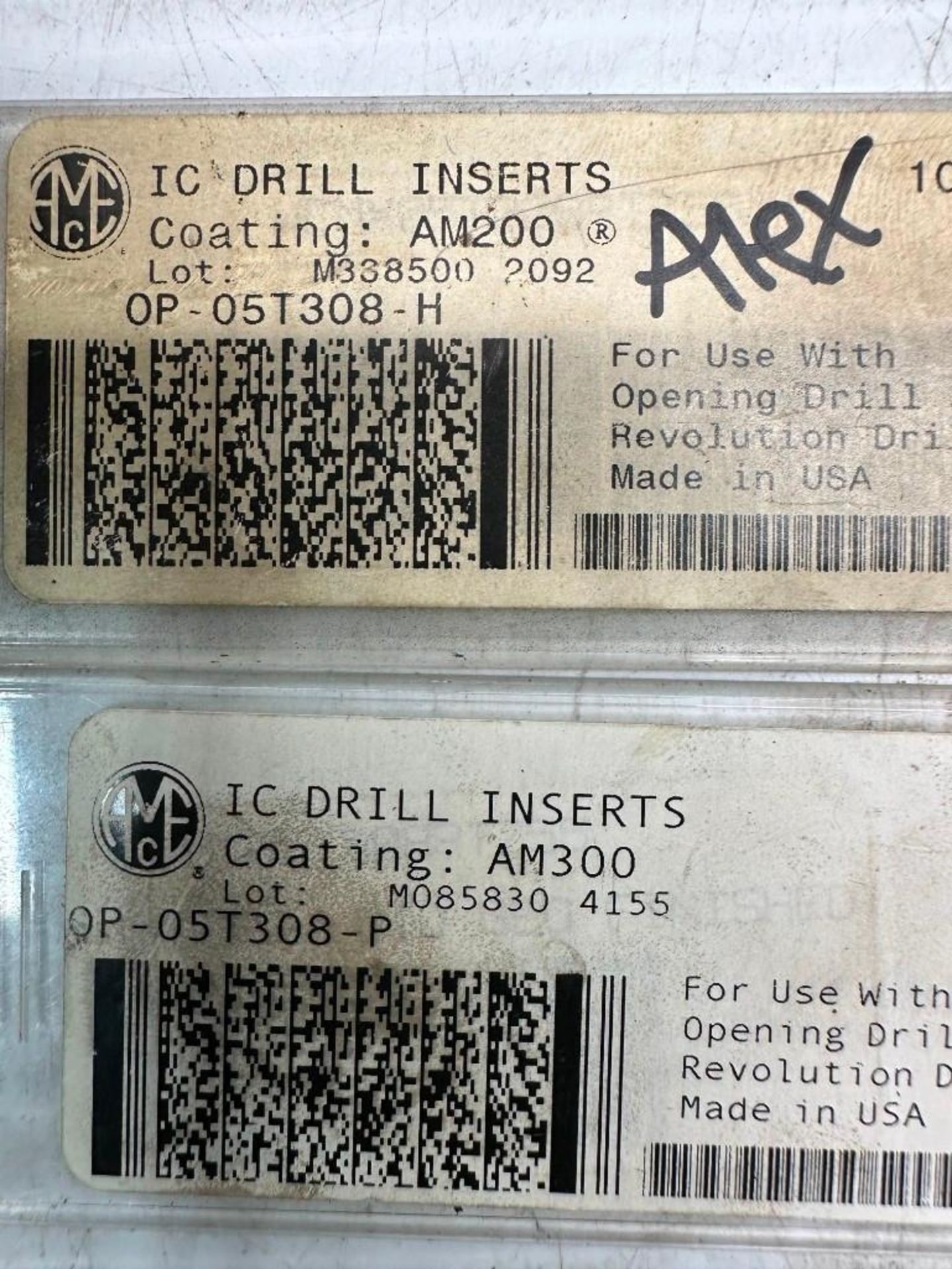 Lot of Misc. Allied Machine #OP-05T308-H Carbide Indexable Drill Inserts - Image 3 of 3