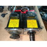 Lot of (2) Fanuc #A06B-0212-B605#S000 Servo Motors