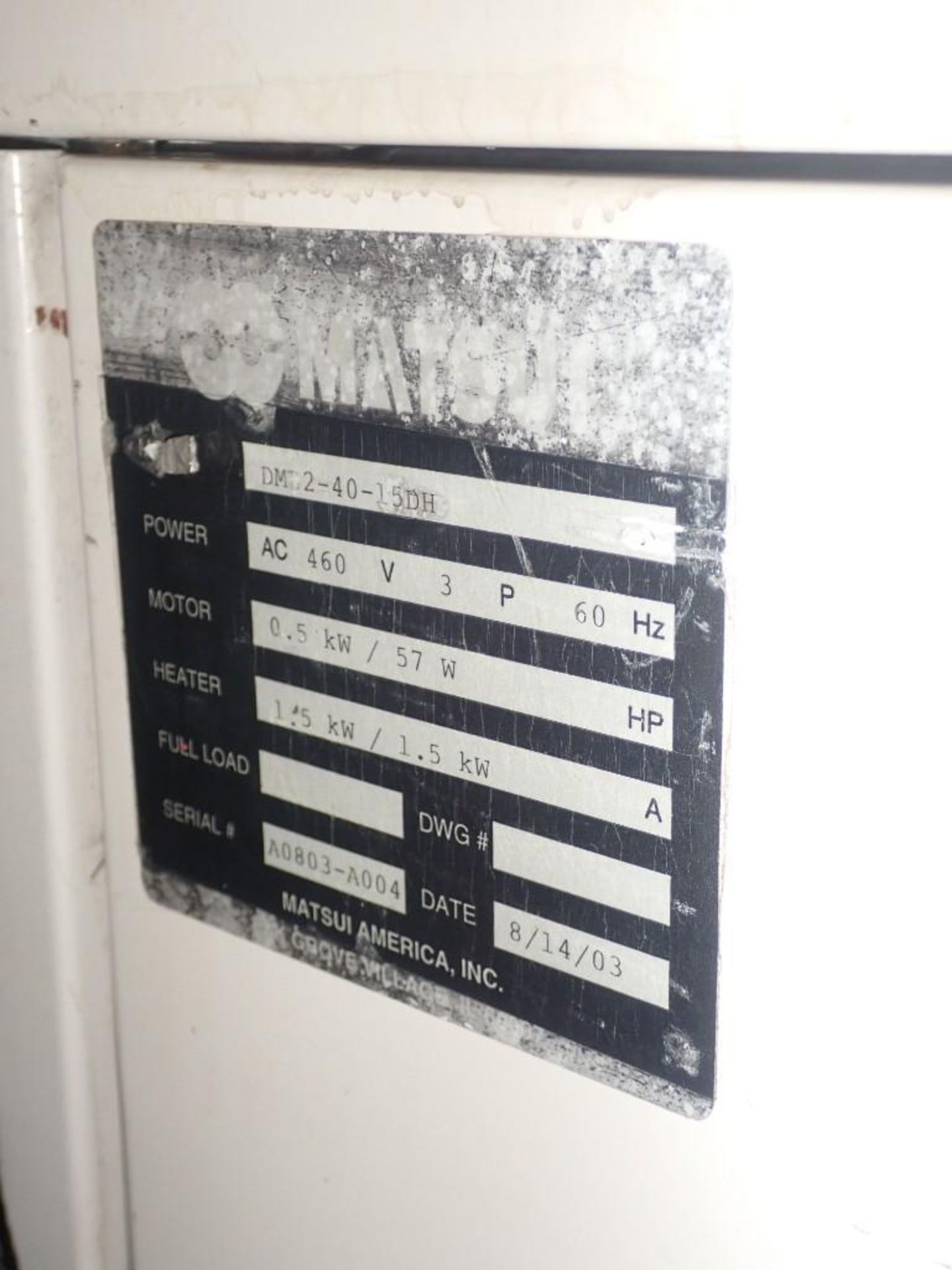 Matsui #DMZ2-40-15DH Dryer - Image 4 of 6