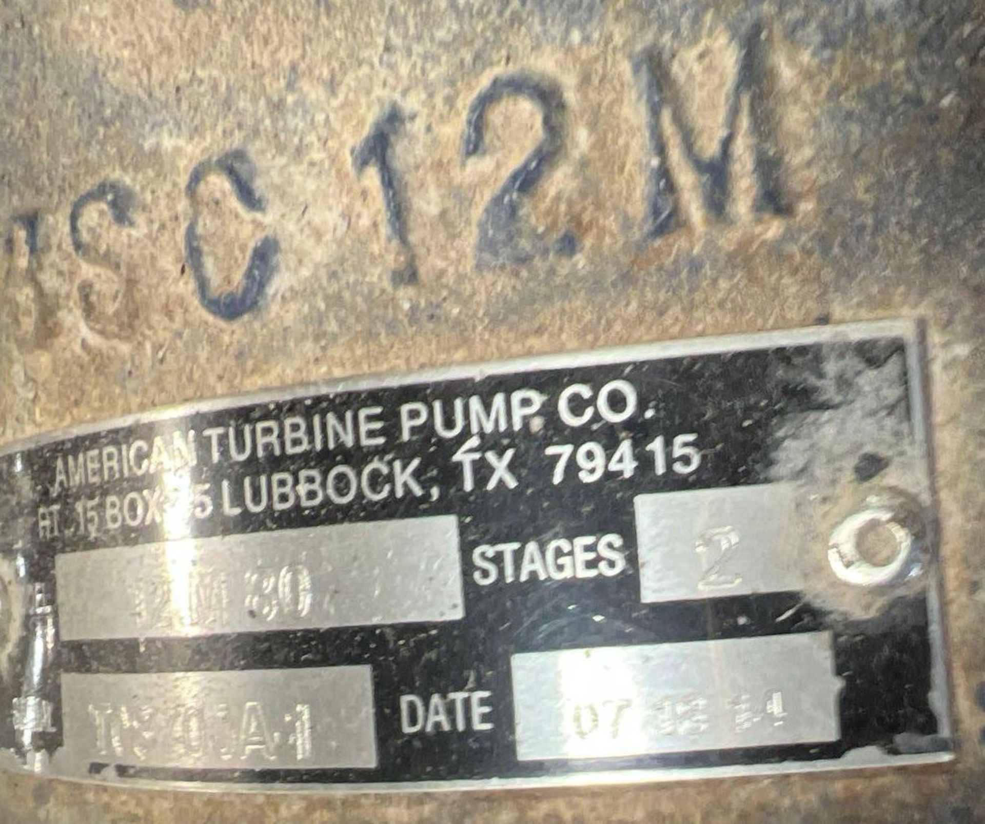 American Turbine Pump 12 M 80 - Image 3 of 5