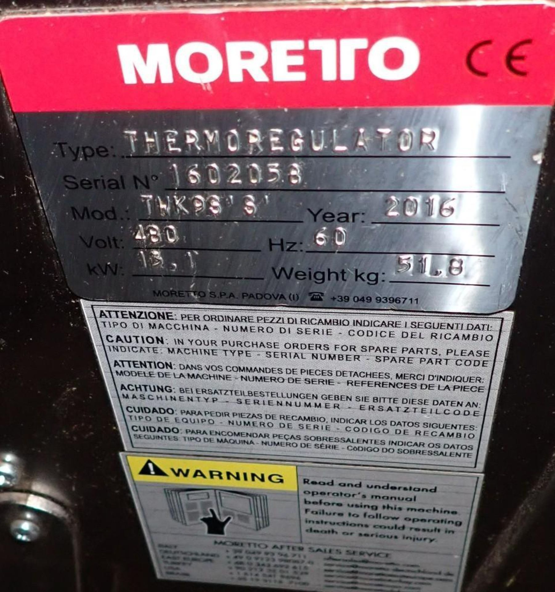 Lot of (2) Moretto Thermoregulators - Image 9 of 9