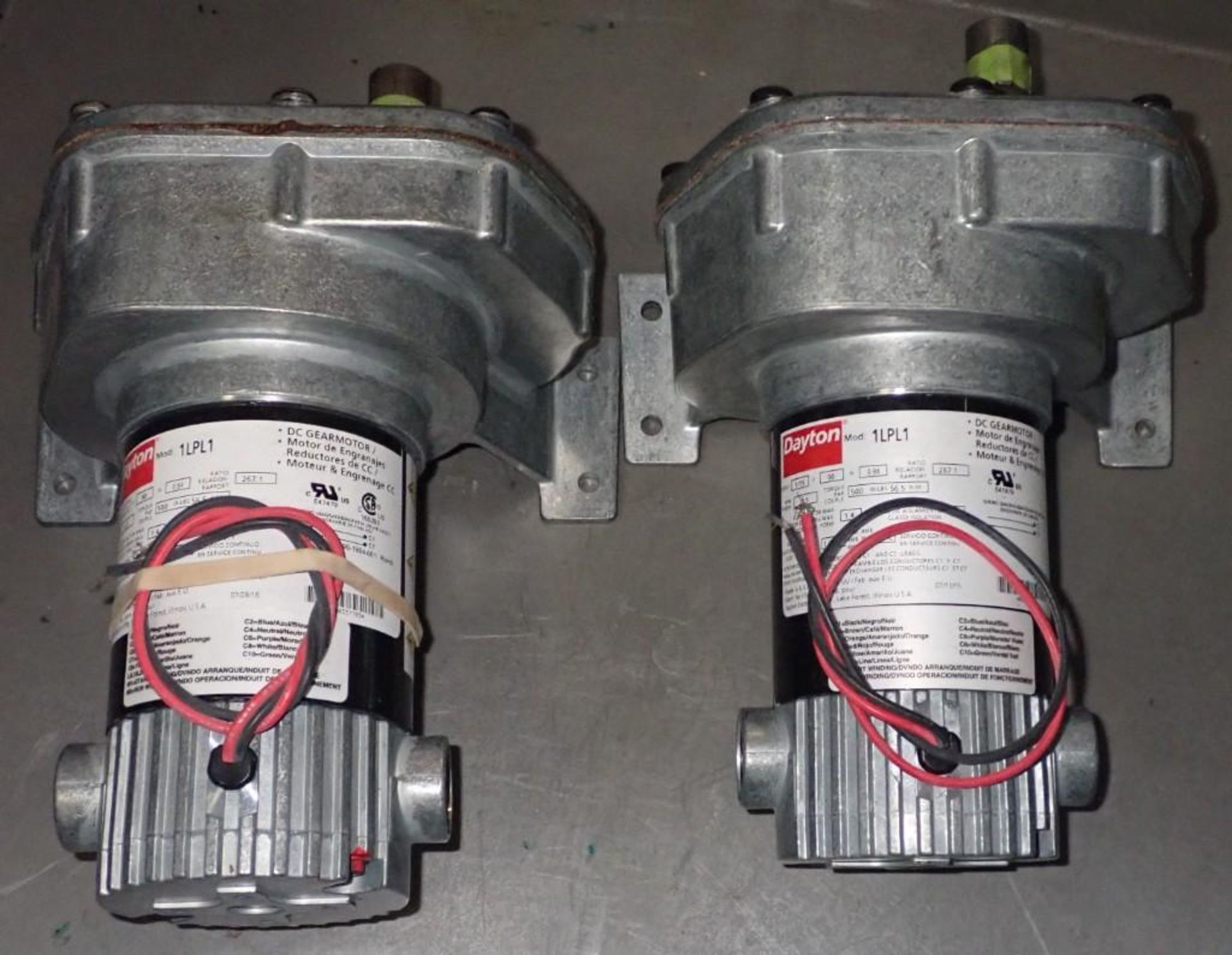 Lot of (2) Dayton #1LPL1 Gearmotors - Image 2 of 3