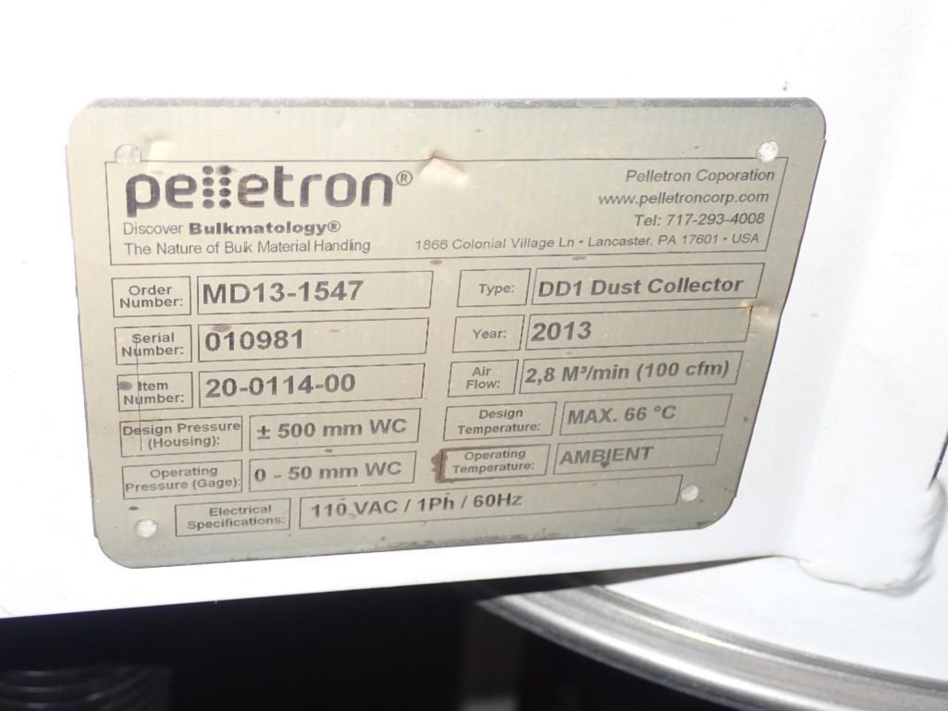 Pelletron #DD1 Dust Collector - Image 5 of 6