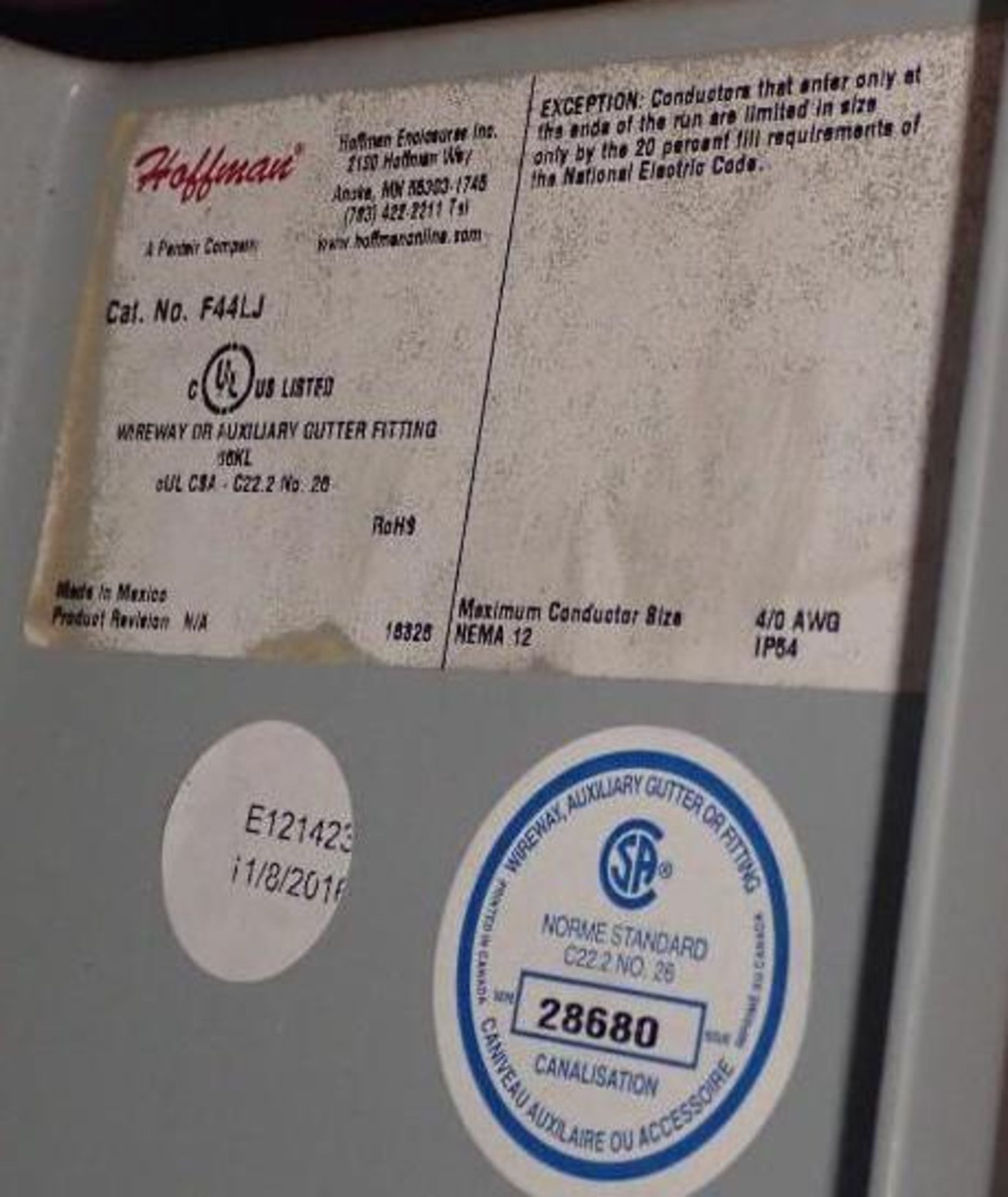 Lot of Hoffman Electrical Units - Image 9 of 9