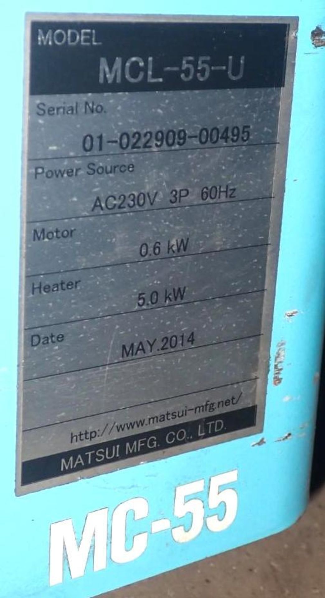 Matsui #MCL-55-U Temperature Controller - Image 4 of 4