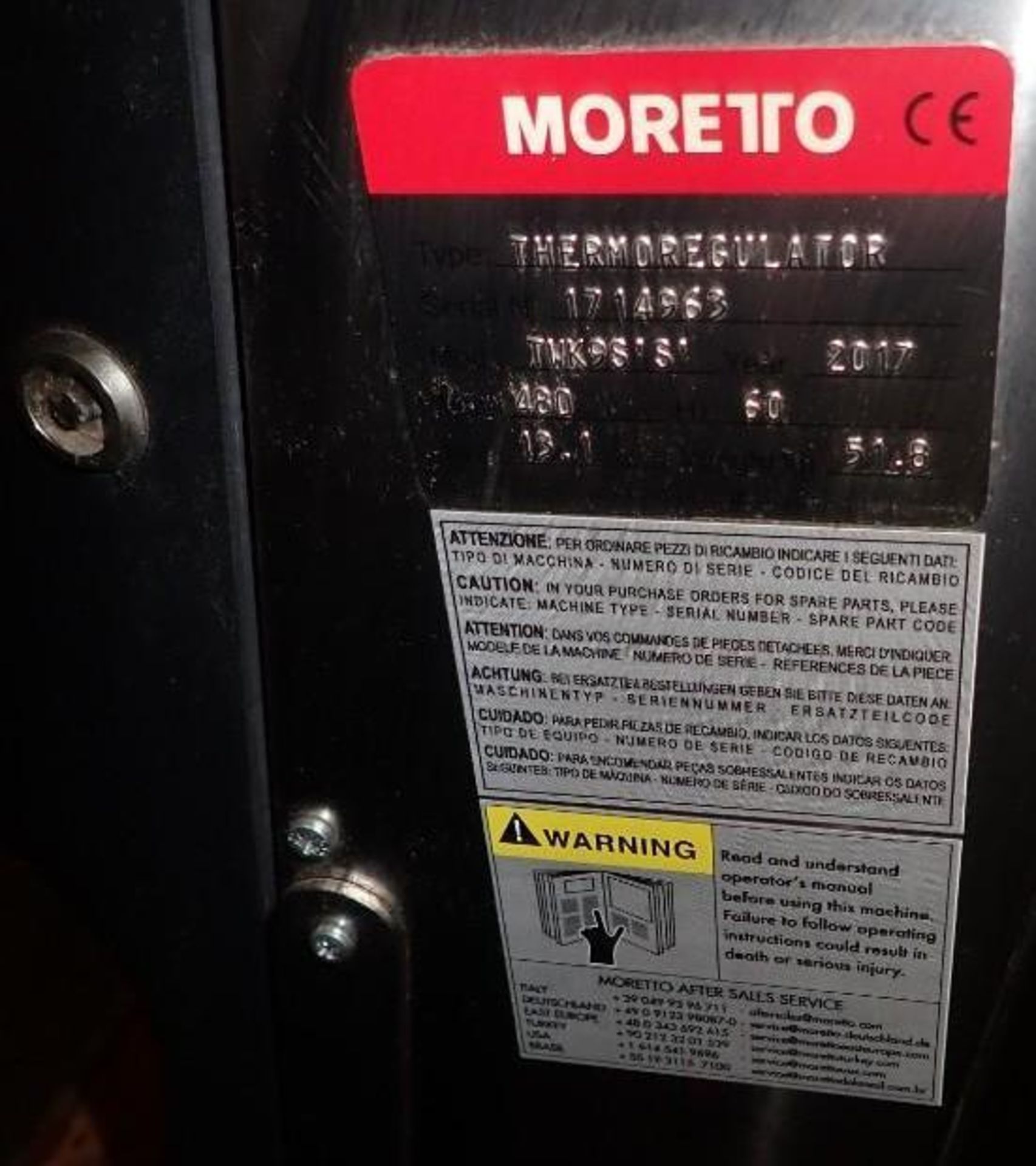 Lot of (2) Moretto Thermoregulators - Image 6 of 9