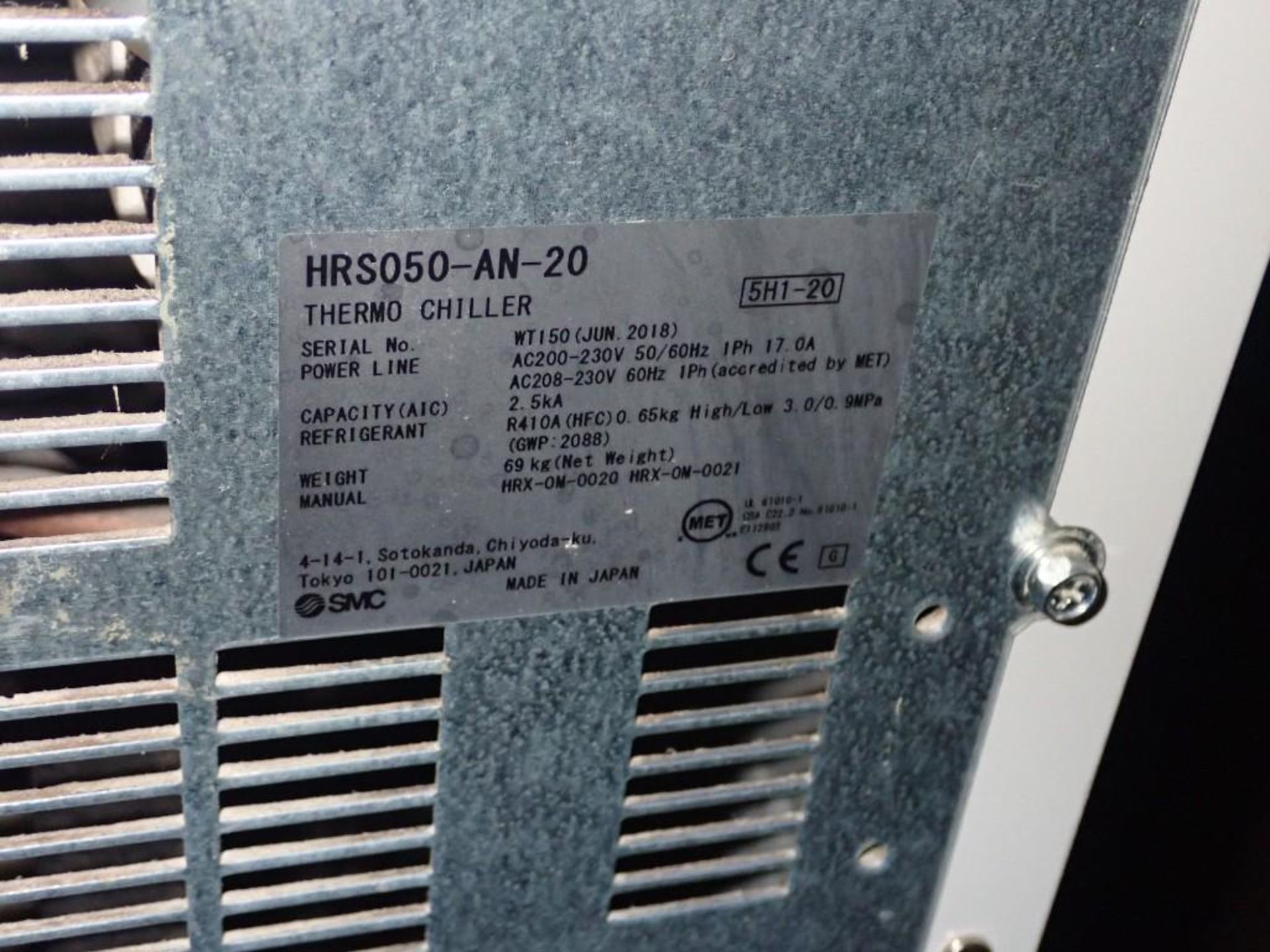 SMC #HRS050-AN-20 Thermal Chiller - Image 5 of 6