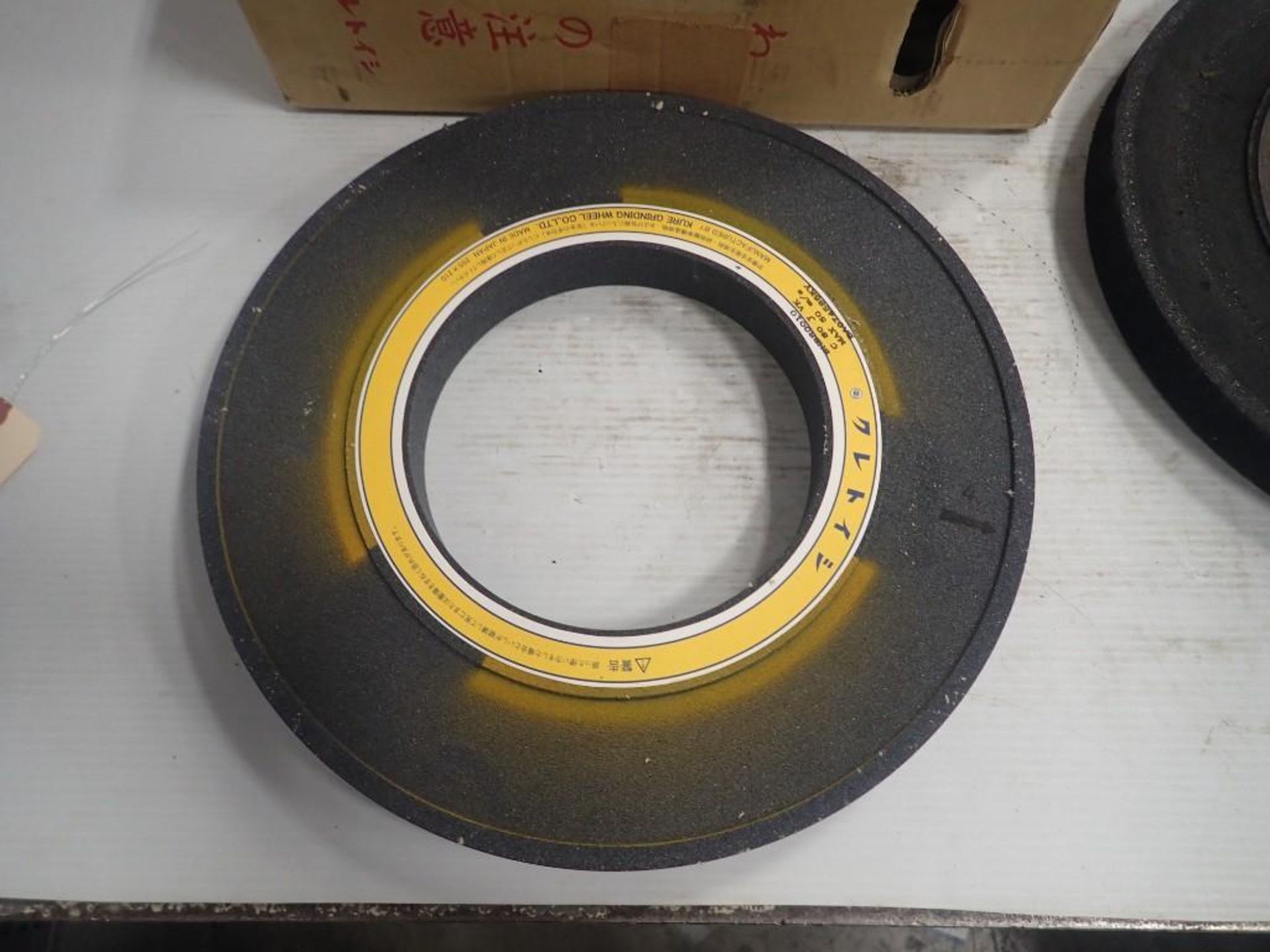 Lot of (2) 16" Grinding Wheels w/ 8" Arbor - Image 2 of 9