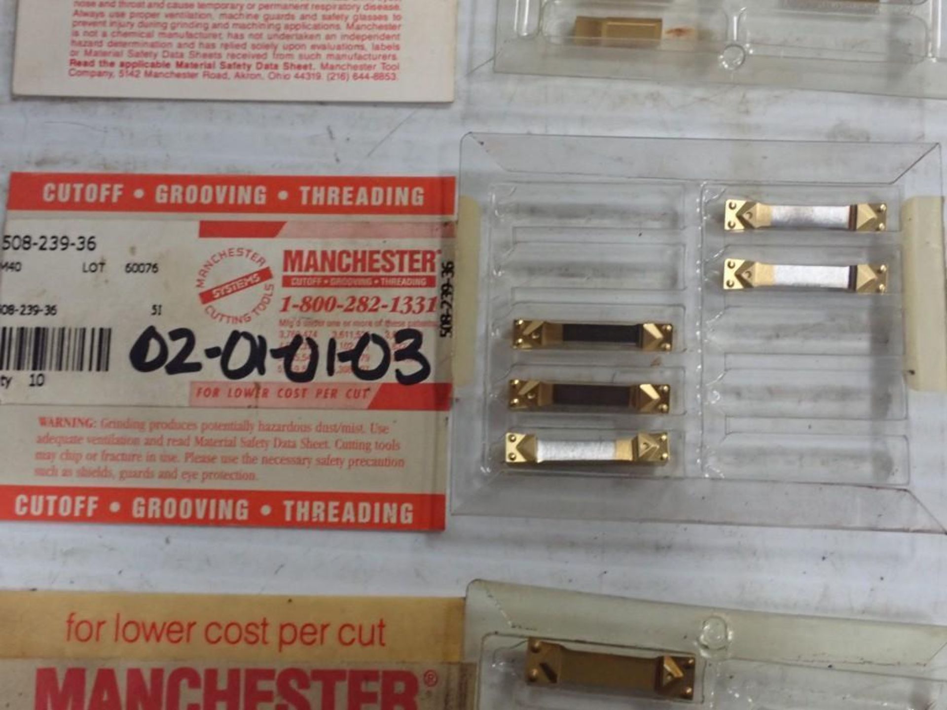 Lot of Manchester Carbide Inserts - Image 3 of 7