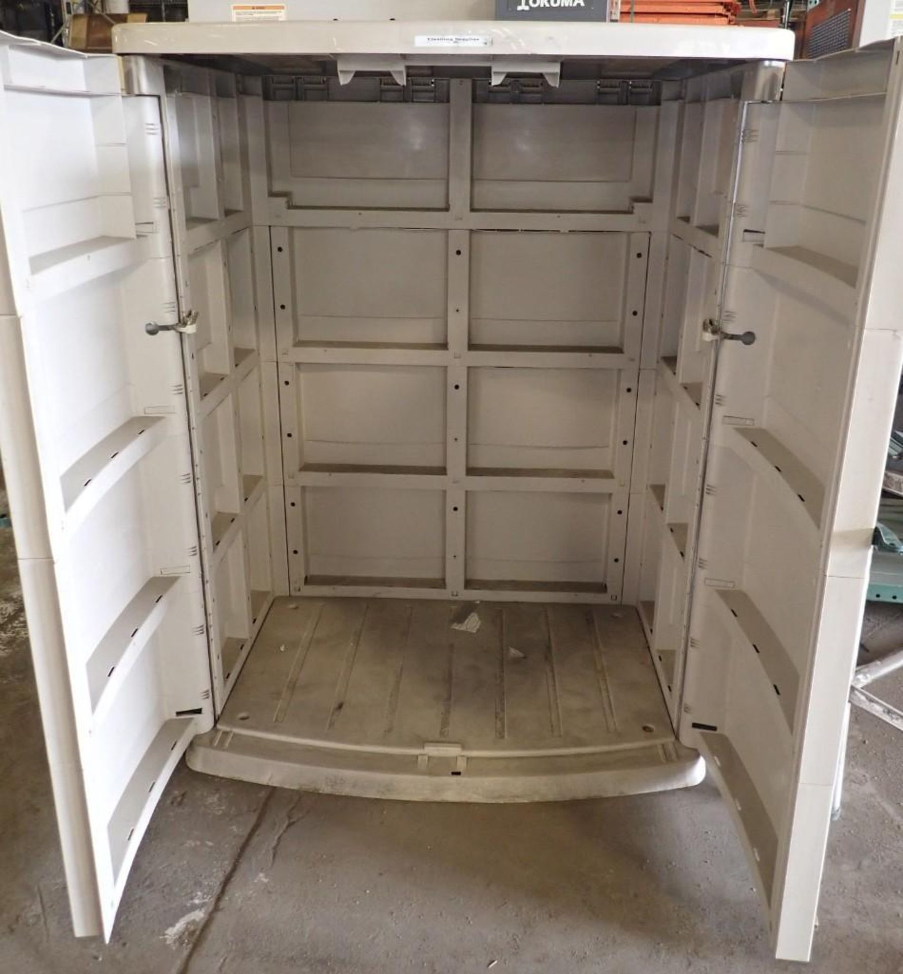 Suncast Plastic Storage Cabinet - Image 4 of 4