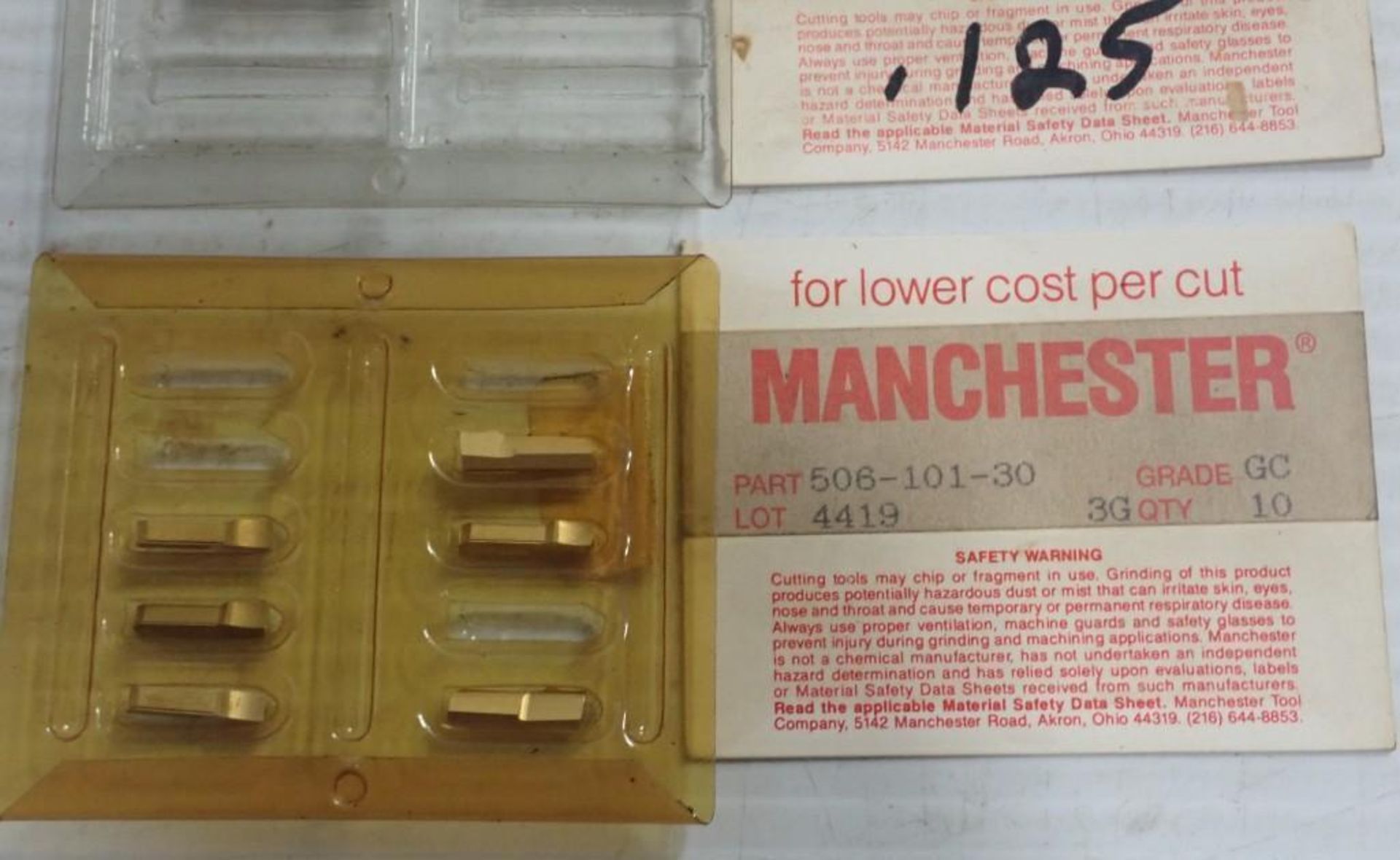 Lot of Manchester Carbide Inserts - Image 5 of 7
