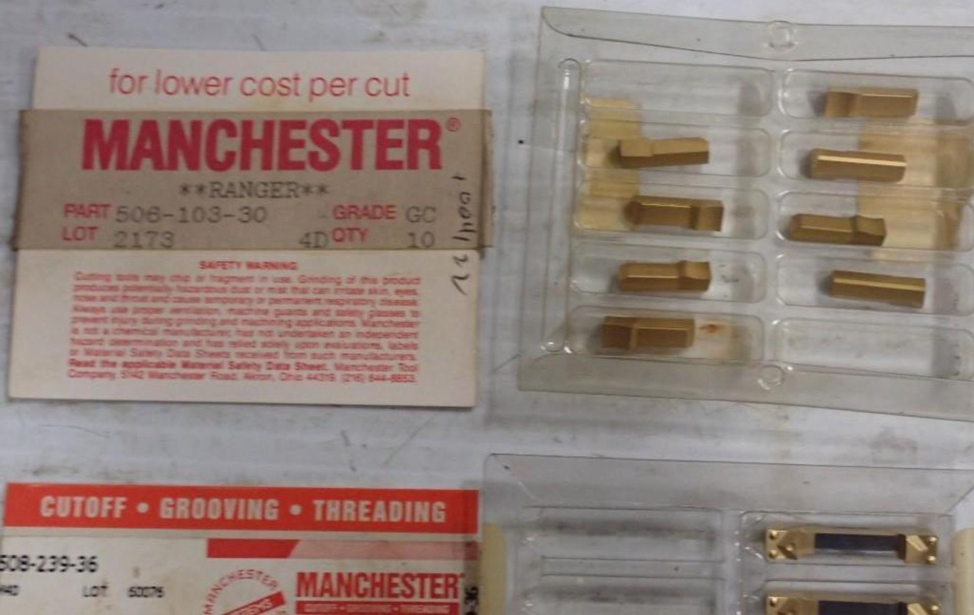 Lot of Manchester Carbide Inserts - Image 2 of 7