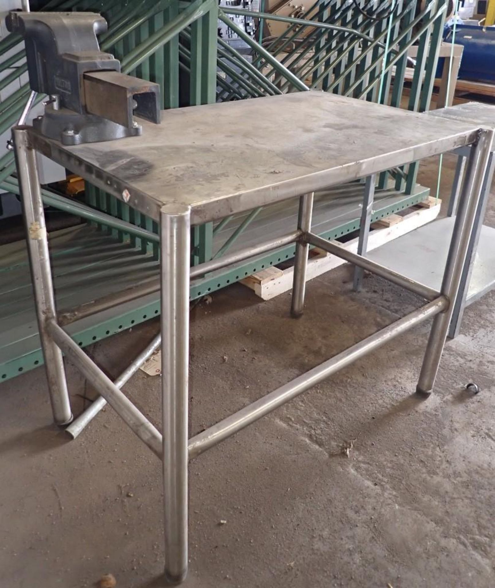 Lot of (2) Work Tables w/ Wilton Shop Vise - Image 2 of 6