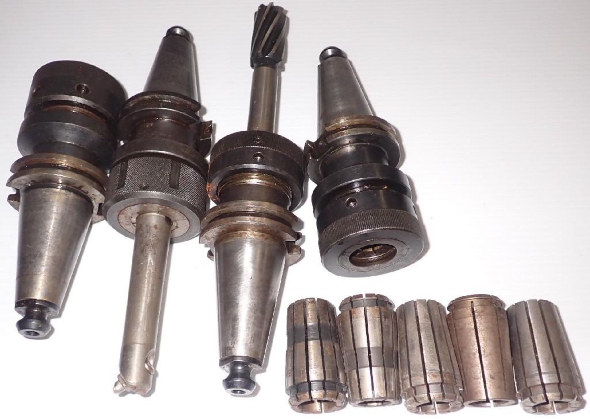 Lot of (4) CAT40 Collet Chucks - TG100