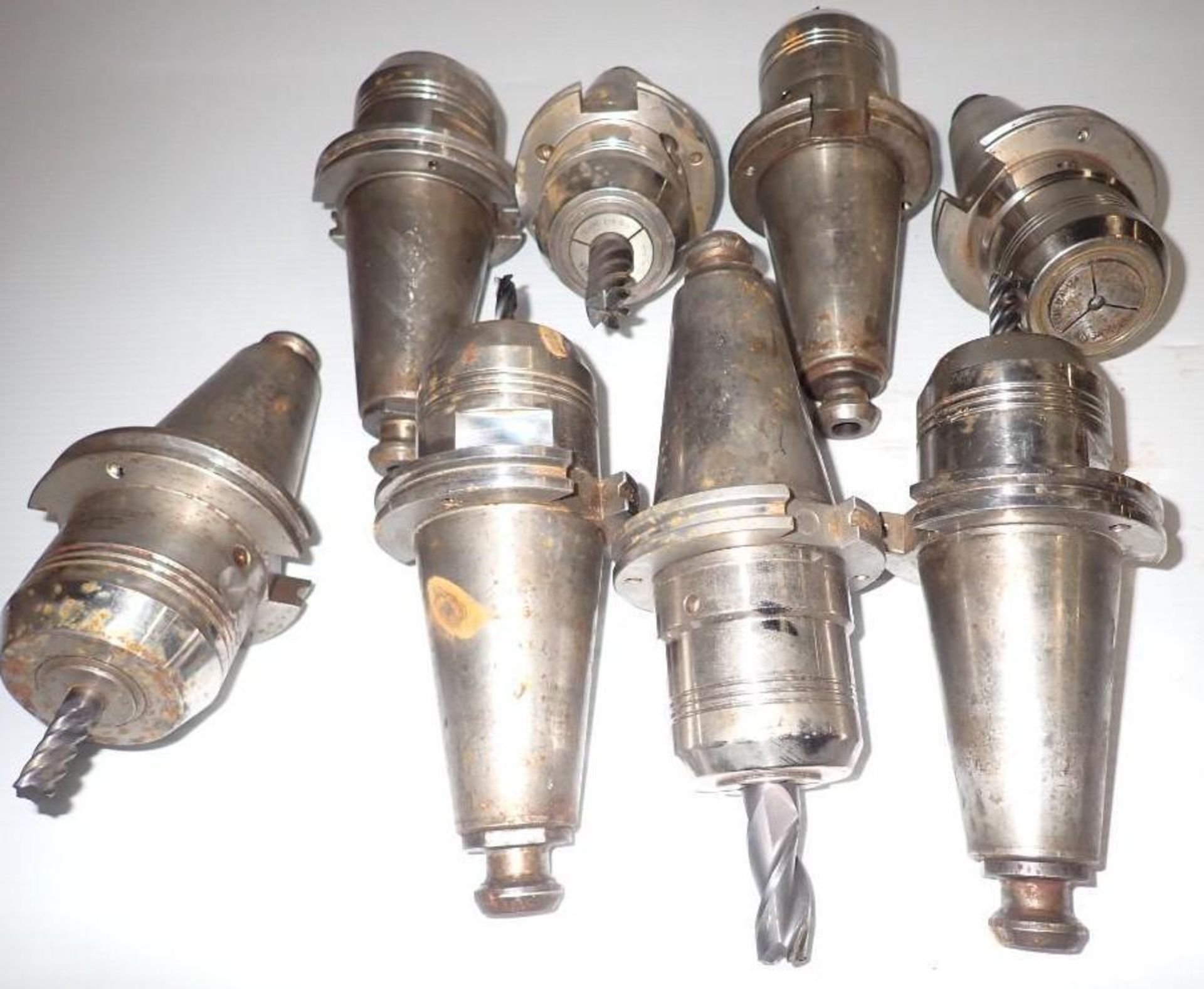 Lot of (8) CAT50 Schunk Holders