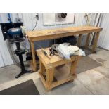8" Bench Grinder w/Exhaust System & Tables & Accessories