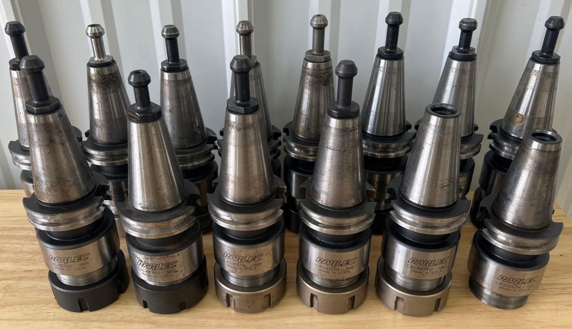 Lot of (14) CAT40 Parlec Tool Holders