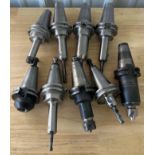 Lot of (9) CAT40 Toolholders