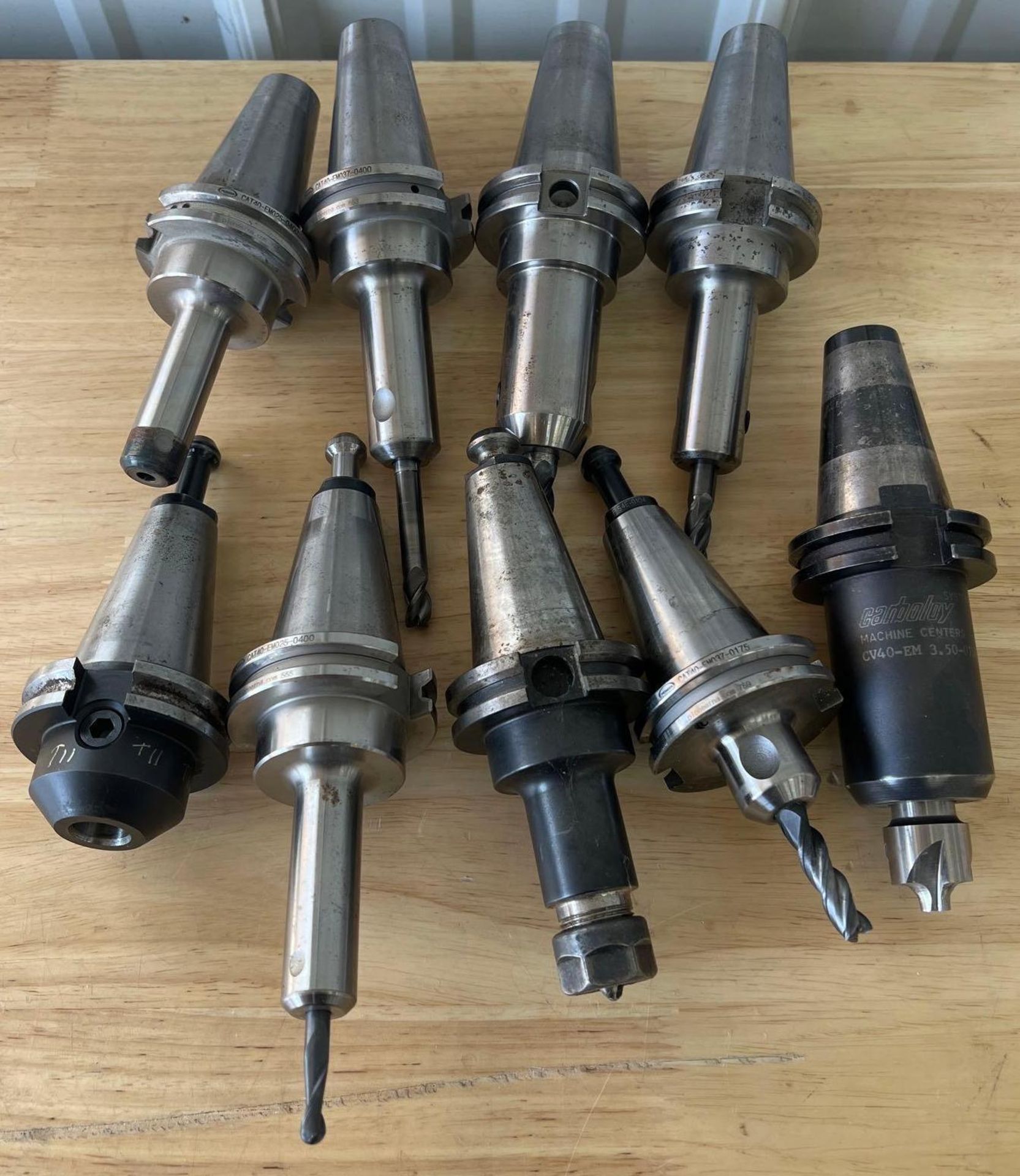 Lot of (9) CAT40 Toolholders