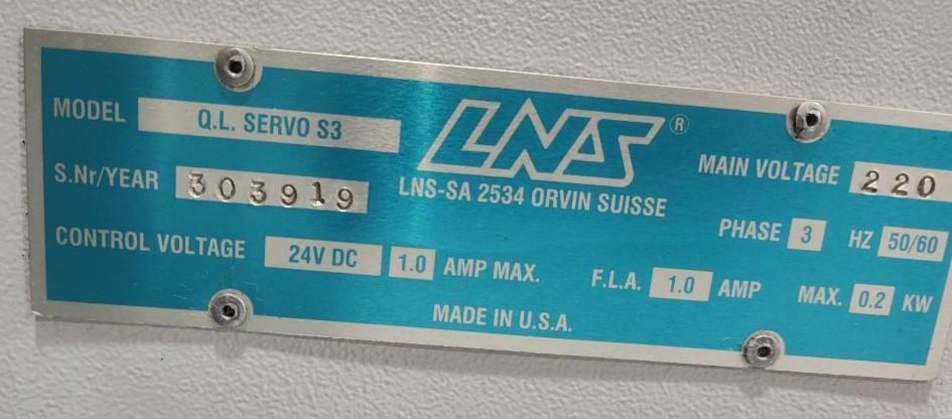 LNS QL Servo S3 Bar Loader - Image 4 of 10