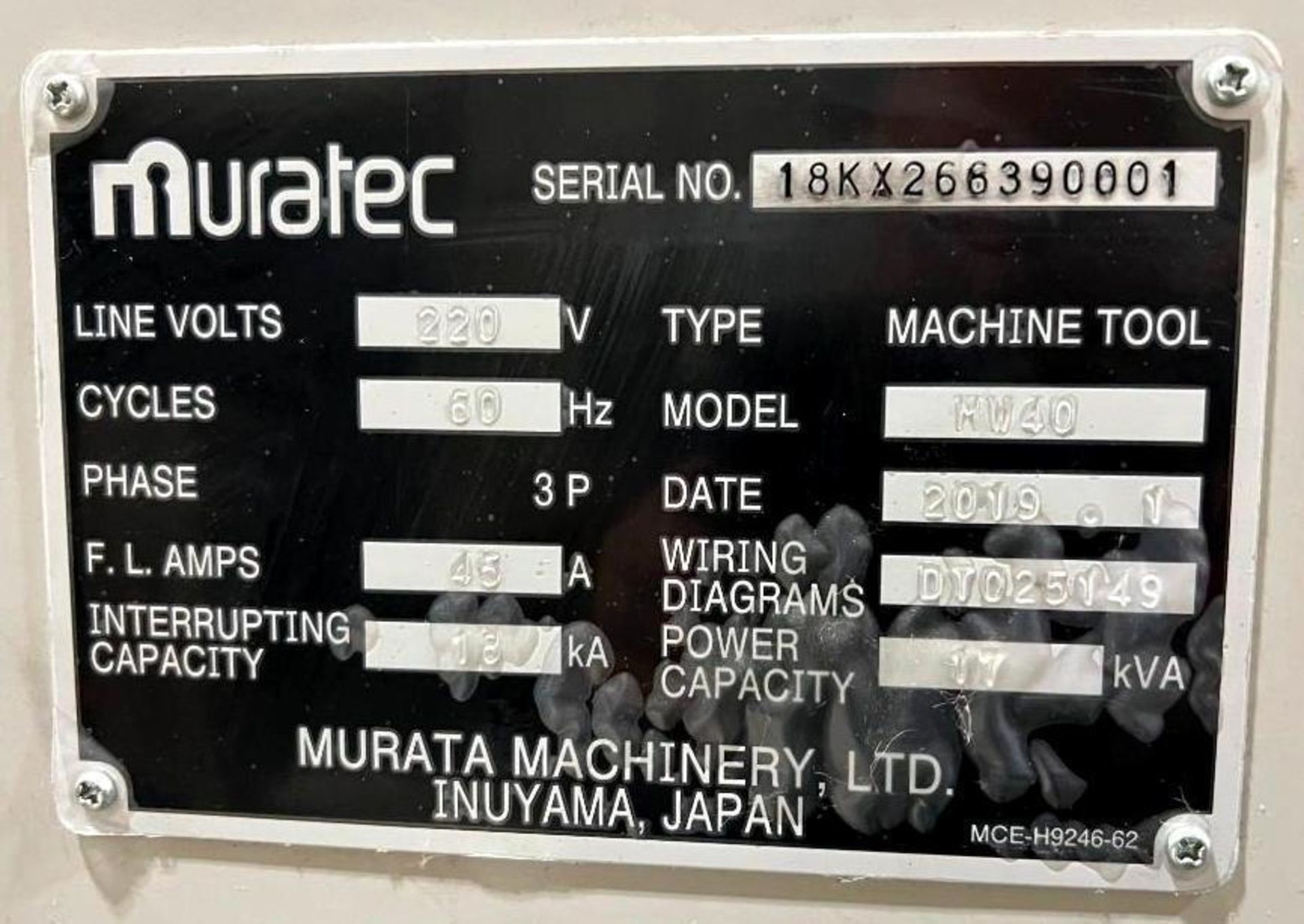 *New 2019* Muratec #MW40 Twin Spindle CNC Turning Center - Image 7 of 12