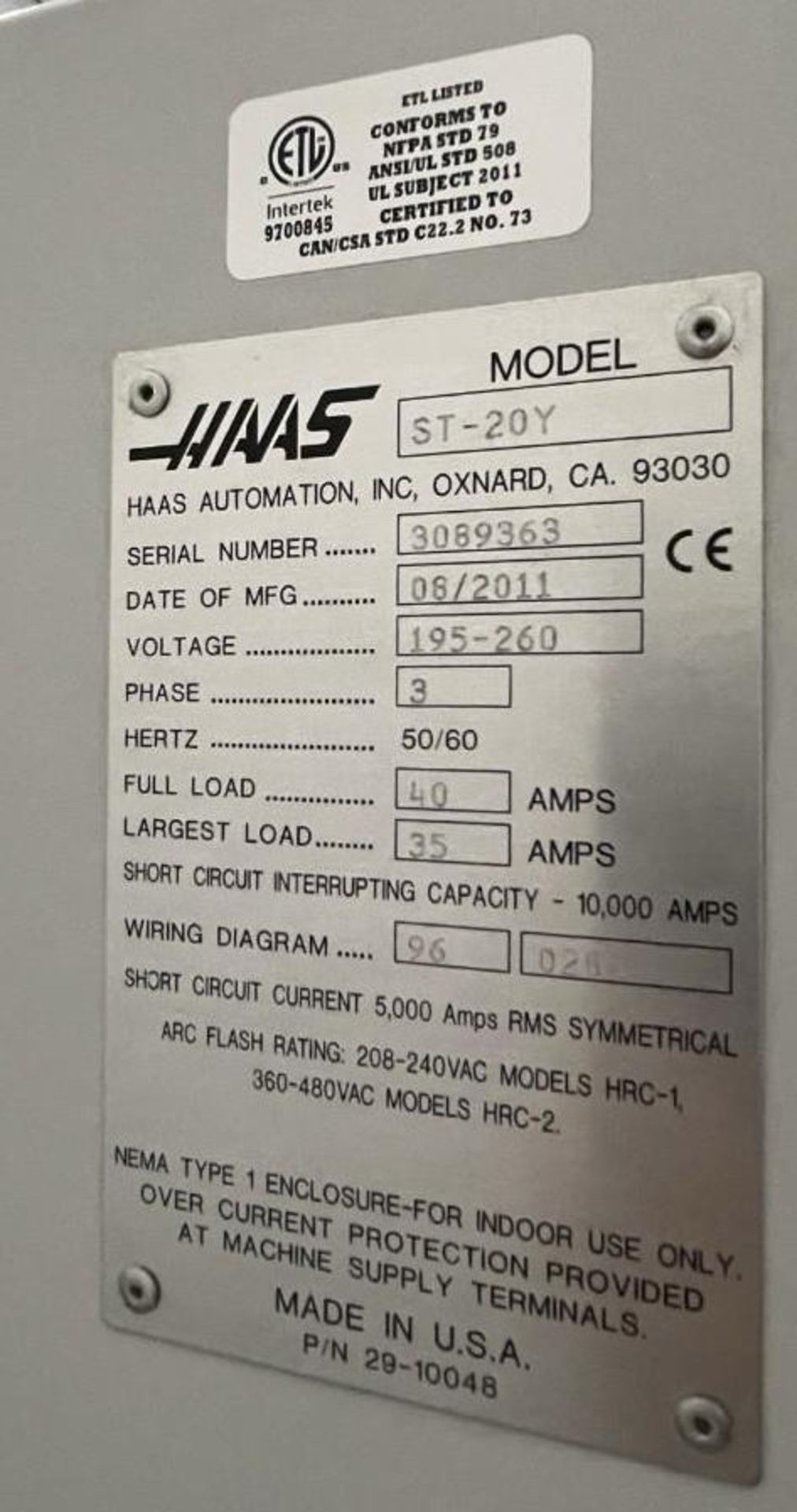 2011 Haas ST-20Y Turning Center - Image 6 of 18