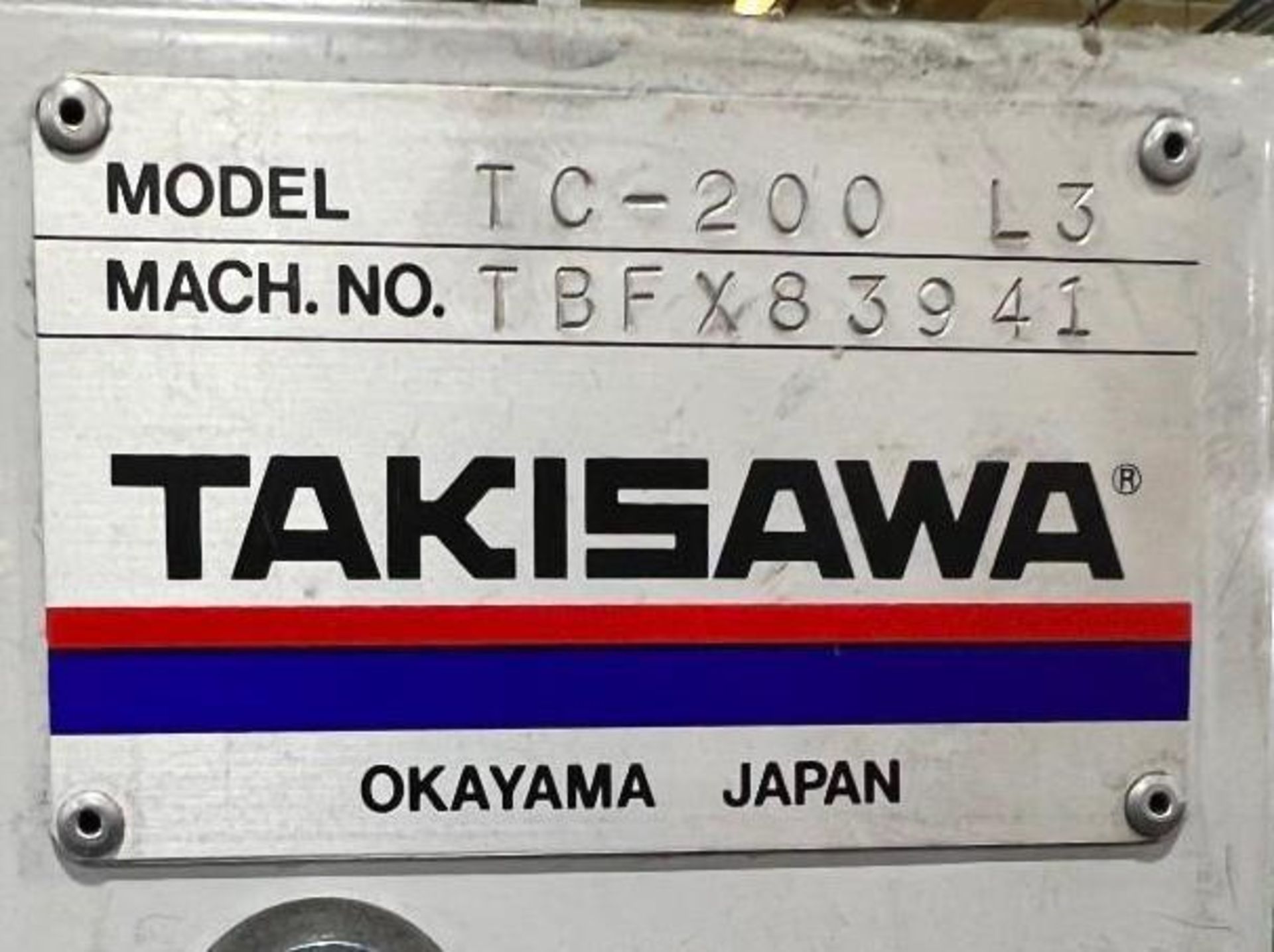 Takisawa TC-200 L3 CNC Turning Center - Image 7 of 7