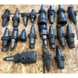 Lot of (19 ) Cat 30 Taper Tool Holders, Misc. Types