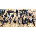 Lot of (19) BT 40 Taper Tool Holders