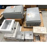 Skid of Misc. Electrical Panels and Back Plates