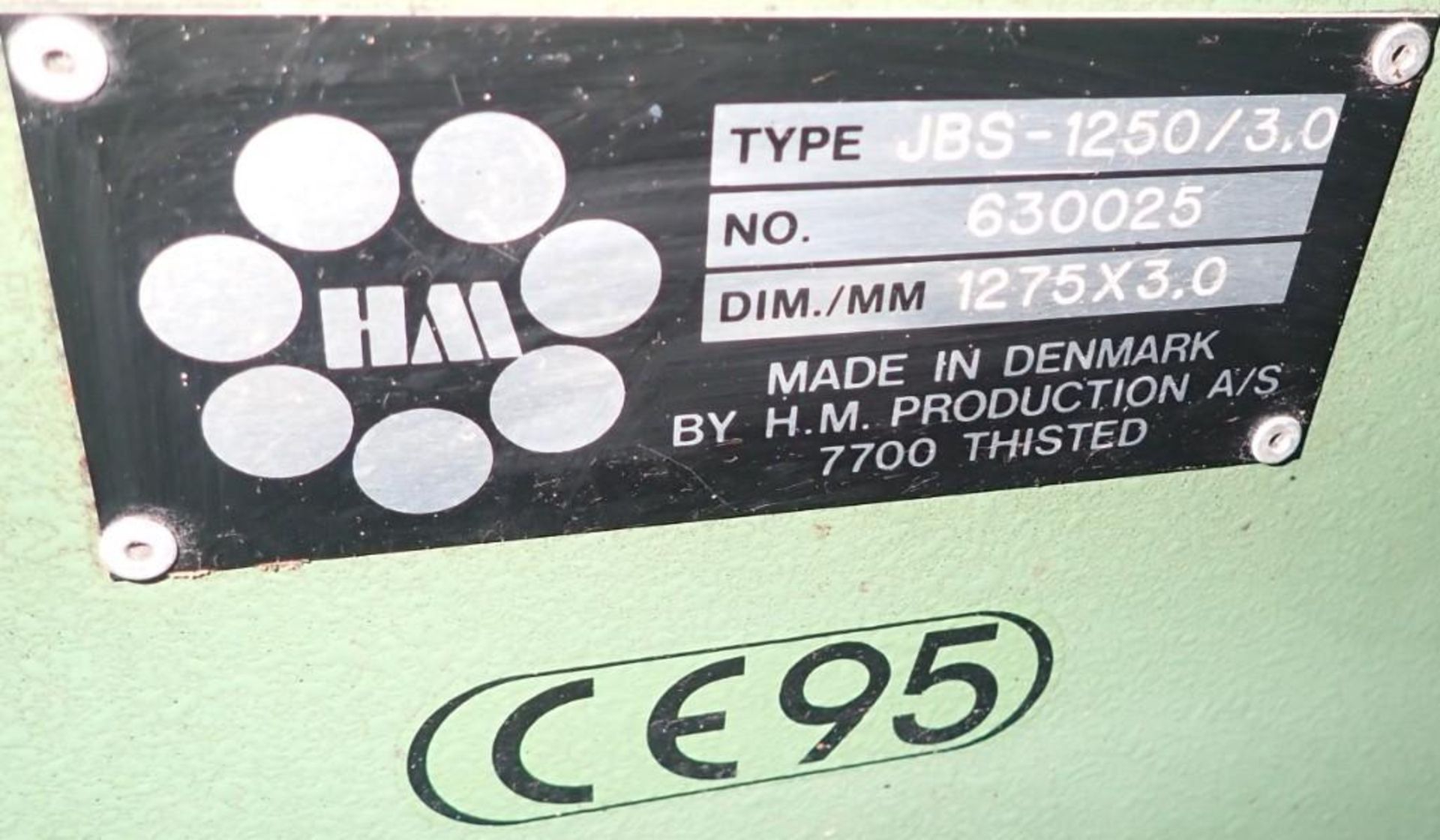 HM Machinery #: JBS-1250/3,0 Power Shear - Image 5 of 8